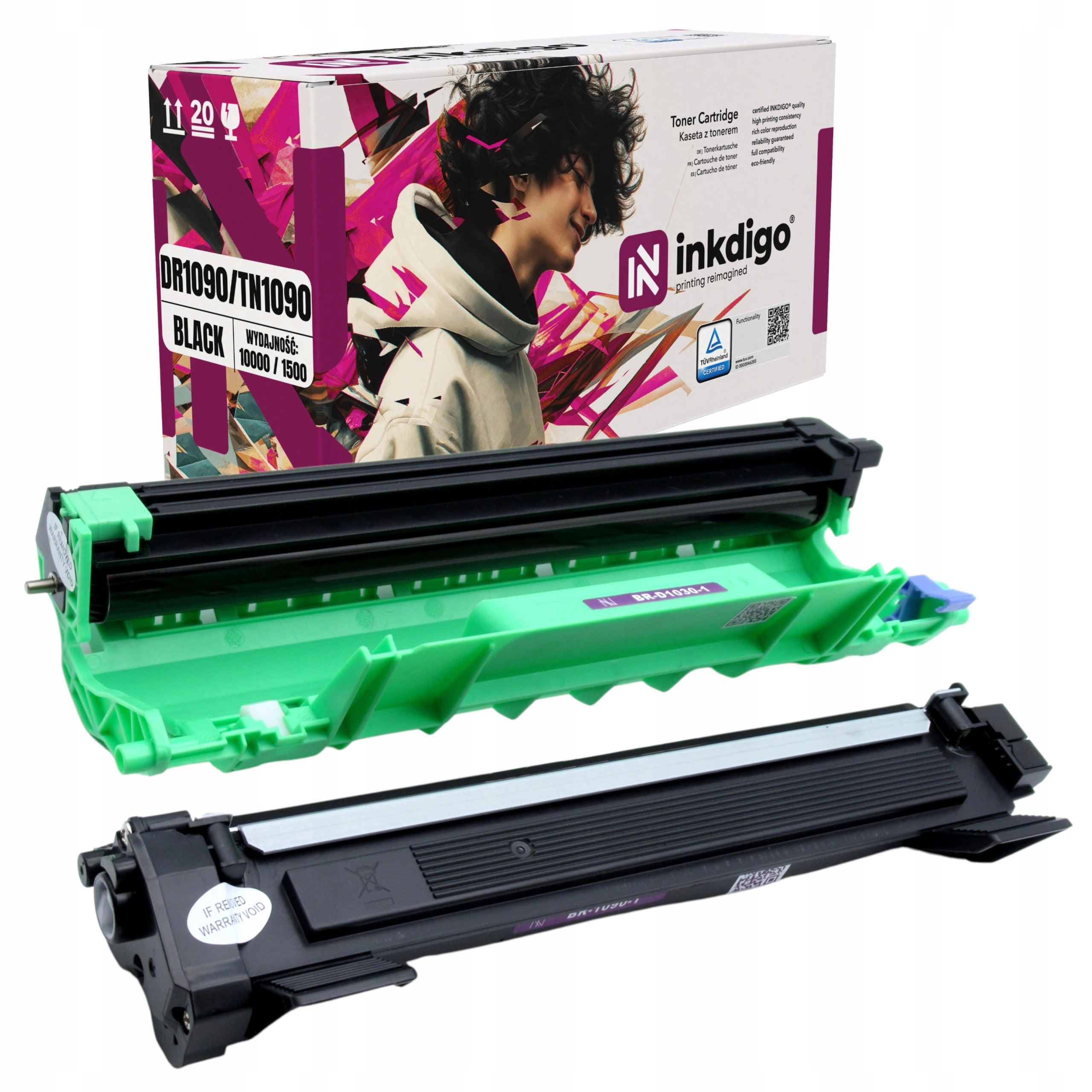 TN1090 toner cartridge and DR1090 drum for BROTHER 1090 HL-1222WE HL-1223WE printer
