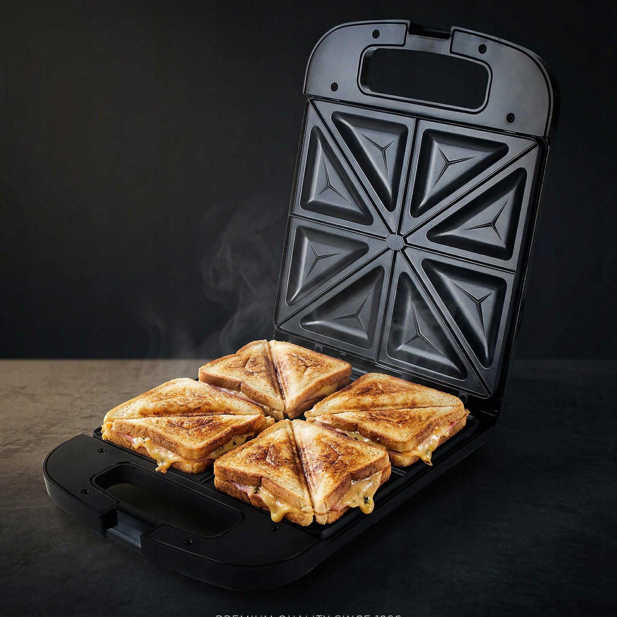 TOASTER OVEN TOASTER FOR 4 SANDWICHES LARGE TOAST SANDWICH QUICK CROUTONS + TONGS Model OW 3097 OPIEKACZ XXL + SZCZYPCE DO KANAPEK