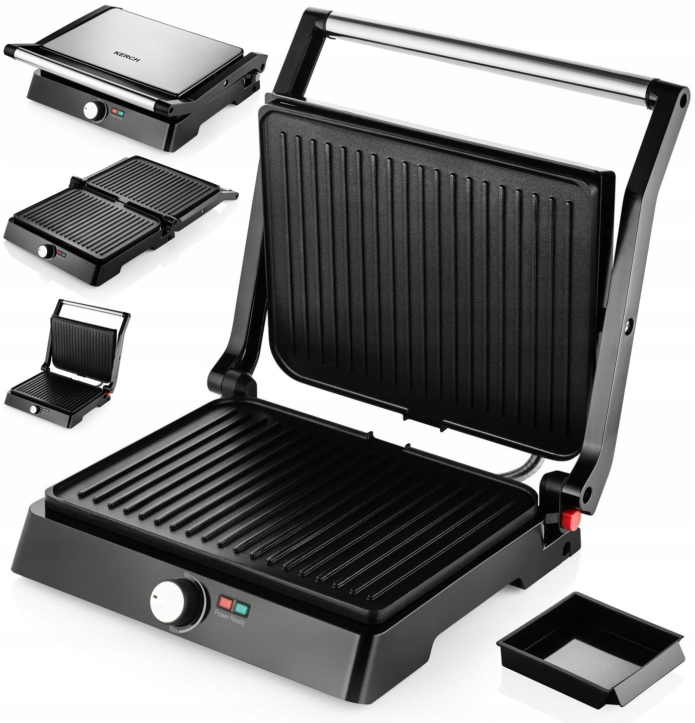 TOASTER SANDWICH MAKER TOASTER GRILL PANINI ELECTRIC KERCH PUR 2700W