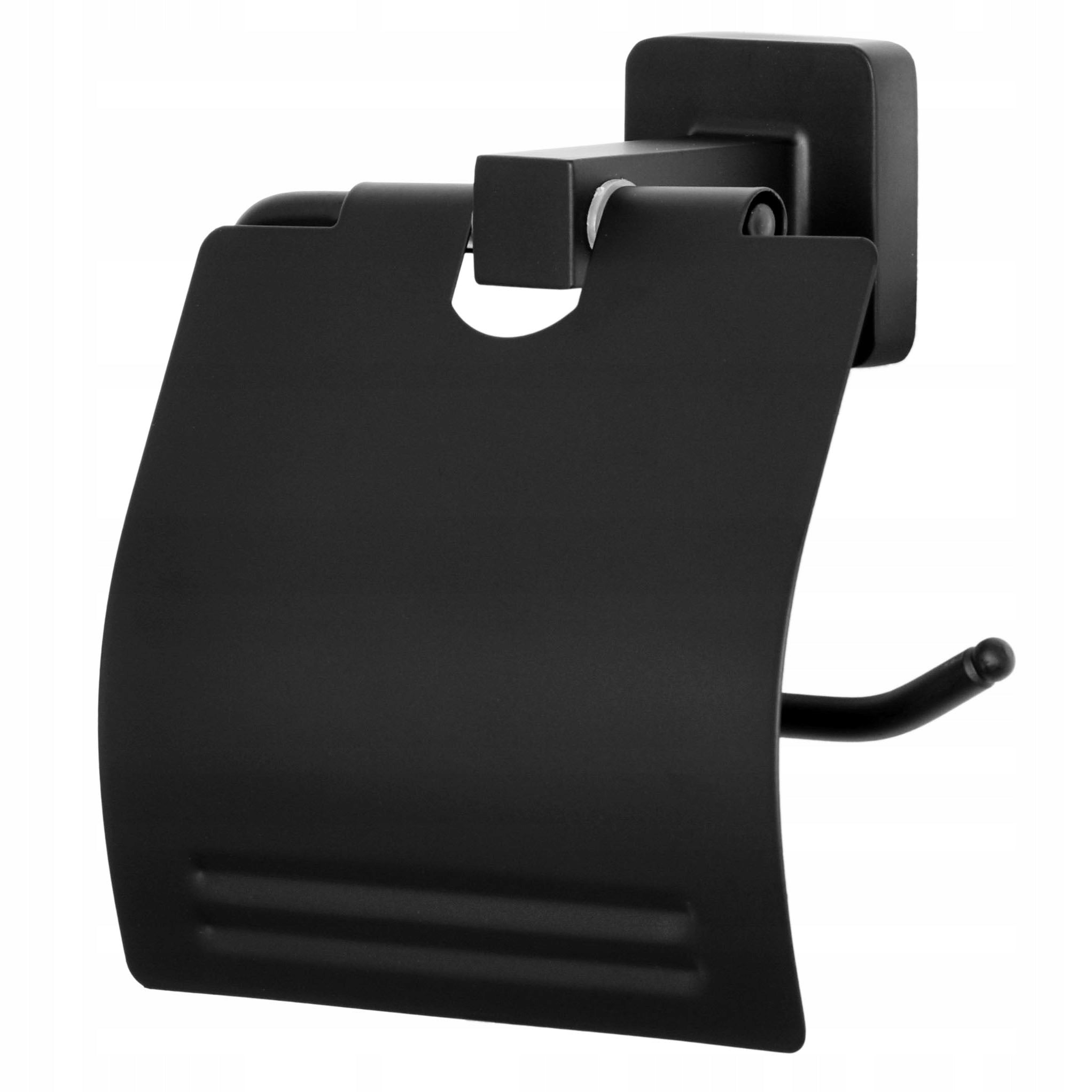 TOILET PAPER HANGER HOLDER BLACK LOFT WITH METAL FLAP Manufacturer code 5902340322758