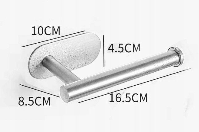 TOILET PAPER HANGER HOLDER WITHOUT DRILLING SELF-ADHESIVE SILVER EAN (GTIN) 5905745485196