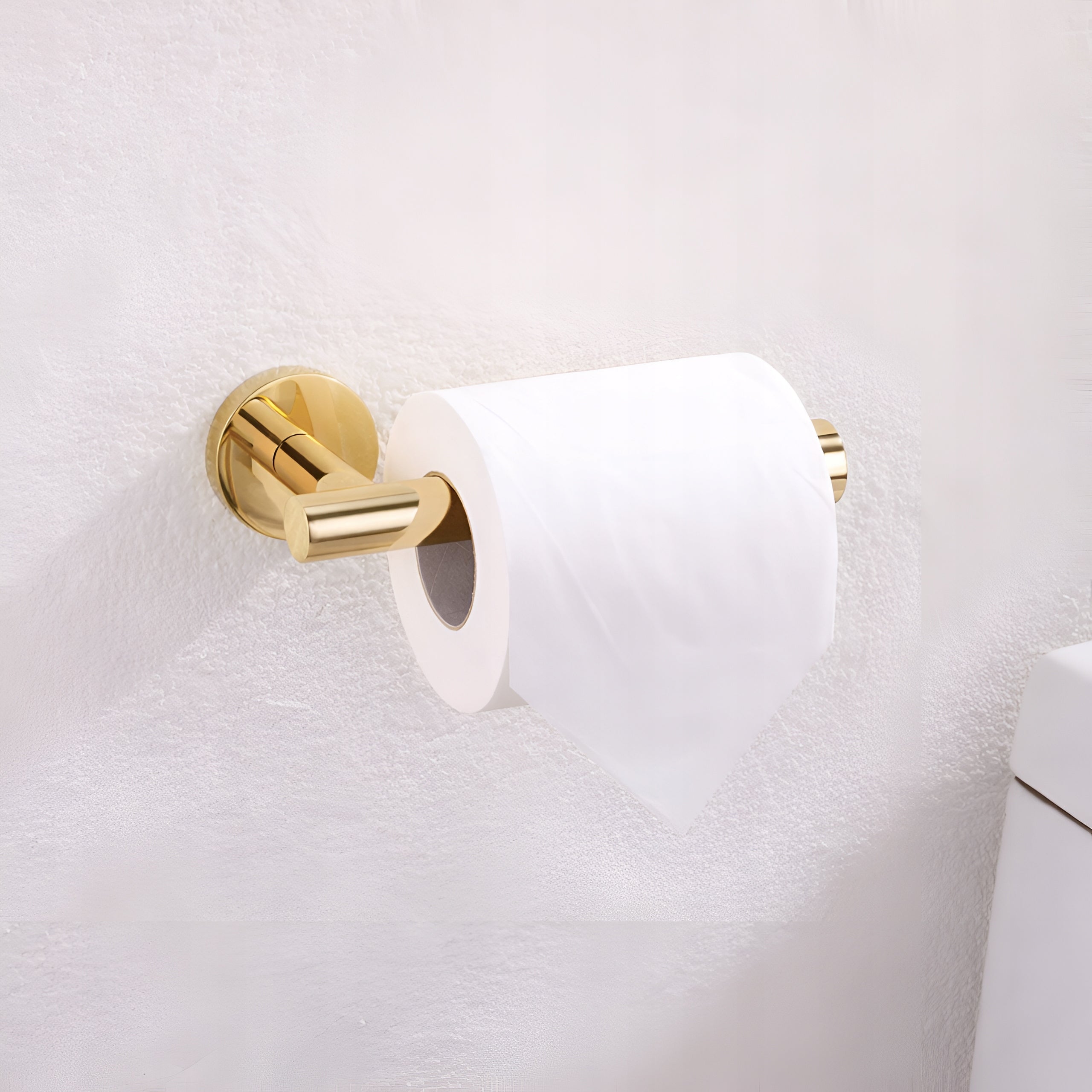 TOILET PAPER HOLDER METAL BATHROOM DELVANT ESVAN GOLD GLOSS Manufacturer code ESVAN UCHWYT NA PAPIER PROSTY ZŁOTY POŁYSK