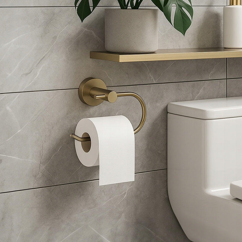 TOILET PAPER HOLDER METAL CAESAR-GL-BR GOLD BRUSHED Packaging status original