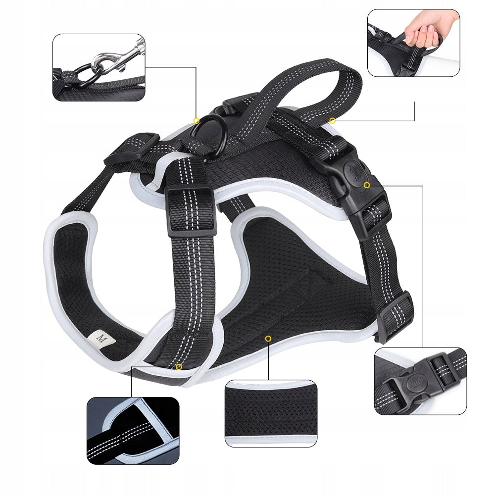 TOKYO red XL GUARD pressure-free dog harness Type adjustable