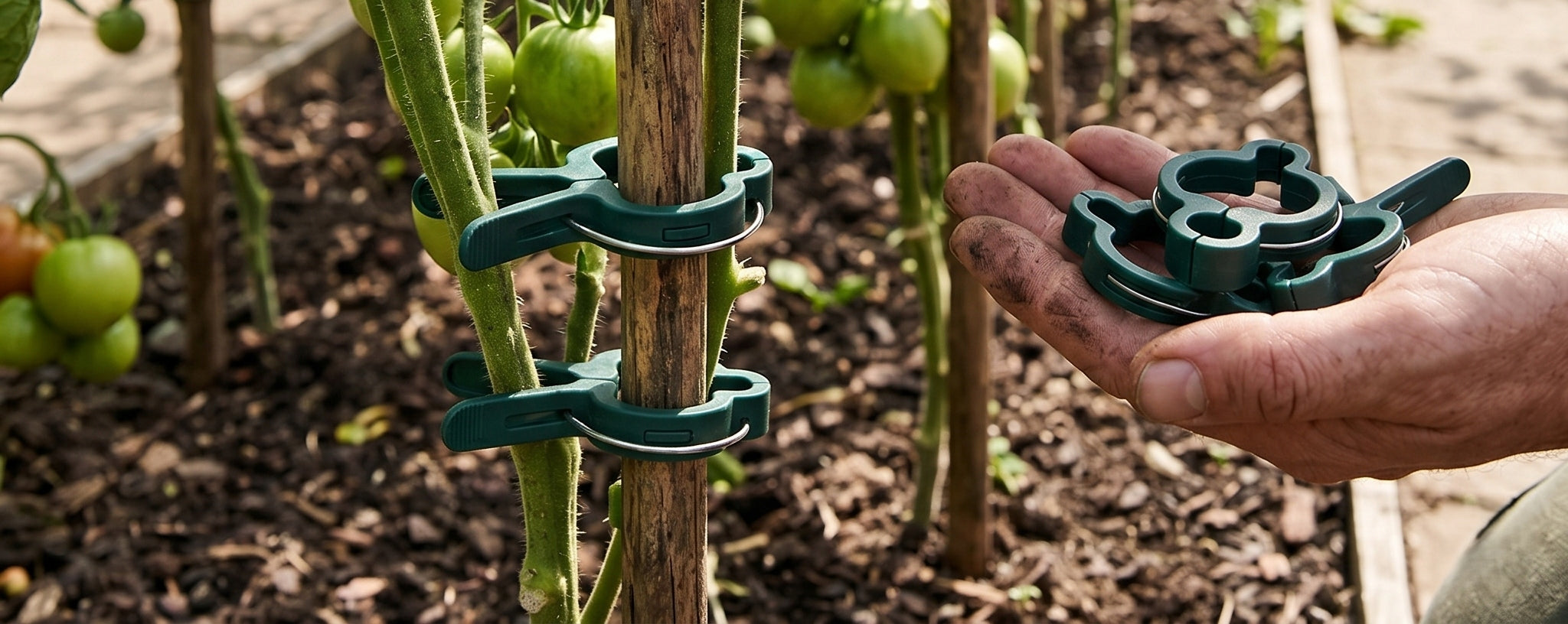 TOMATO CLIPS CLASPS GARDEN HANDLES PLANT CLIPS STEMS 80 pieces Number of pieces 80 pcs