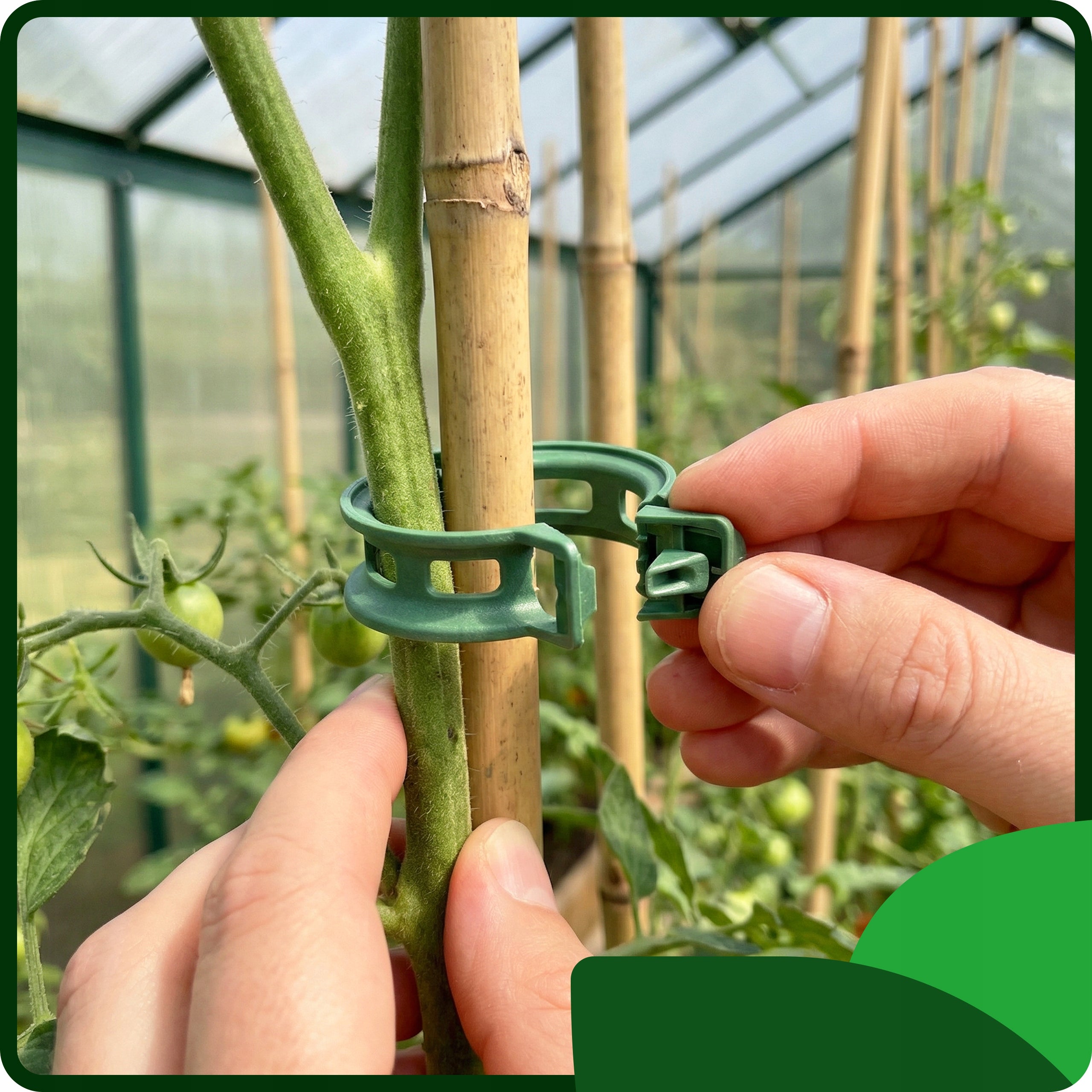 TOMATO Clips BEAN Clips Stem Clips Holder STRONG 1000 pcs Product width 2.2 cm