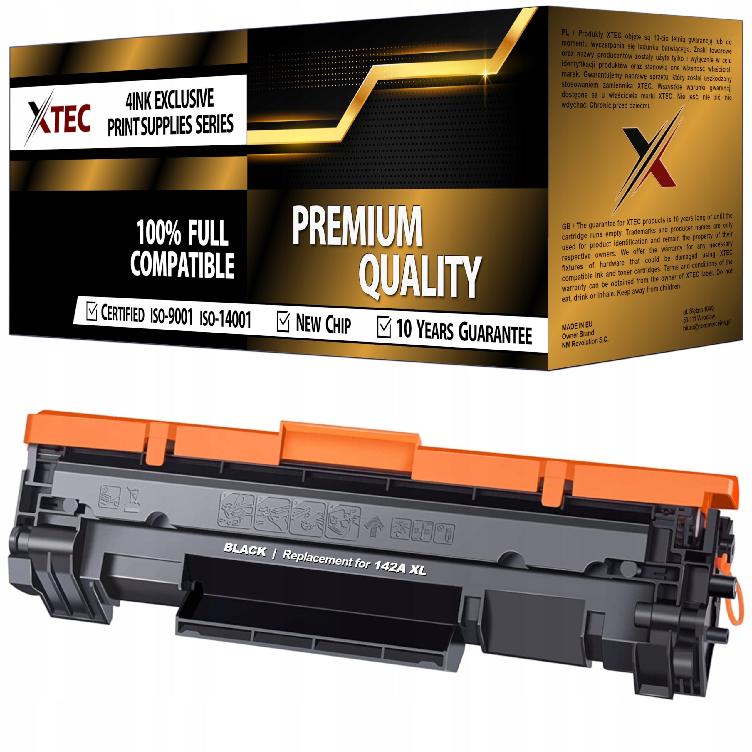 TONER 142A XL FOR HP LASERJET M110w MFP M140w PRINTER WITH 1500 PAGES CHIP