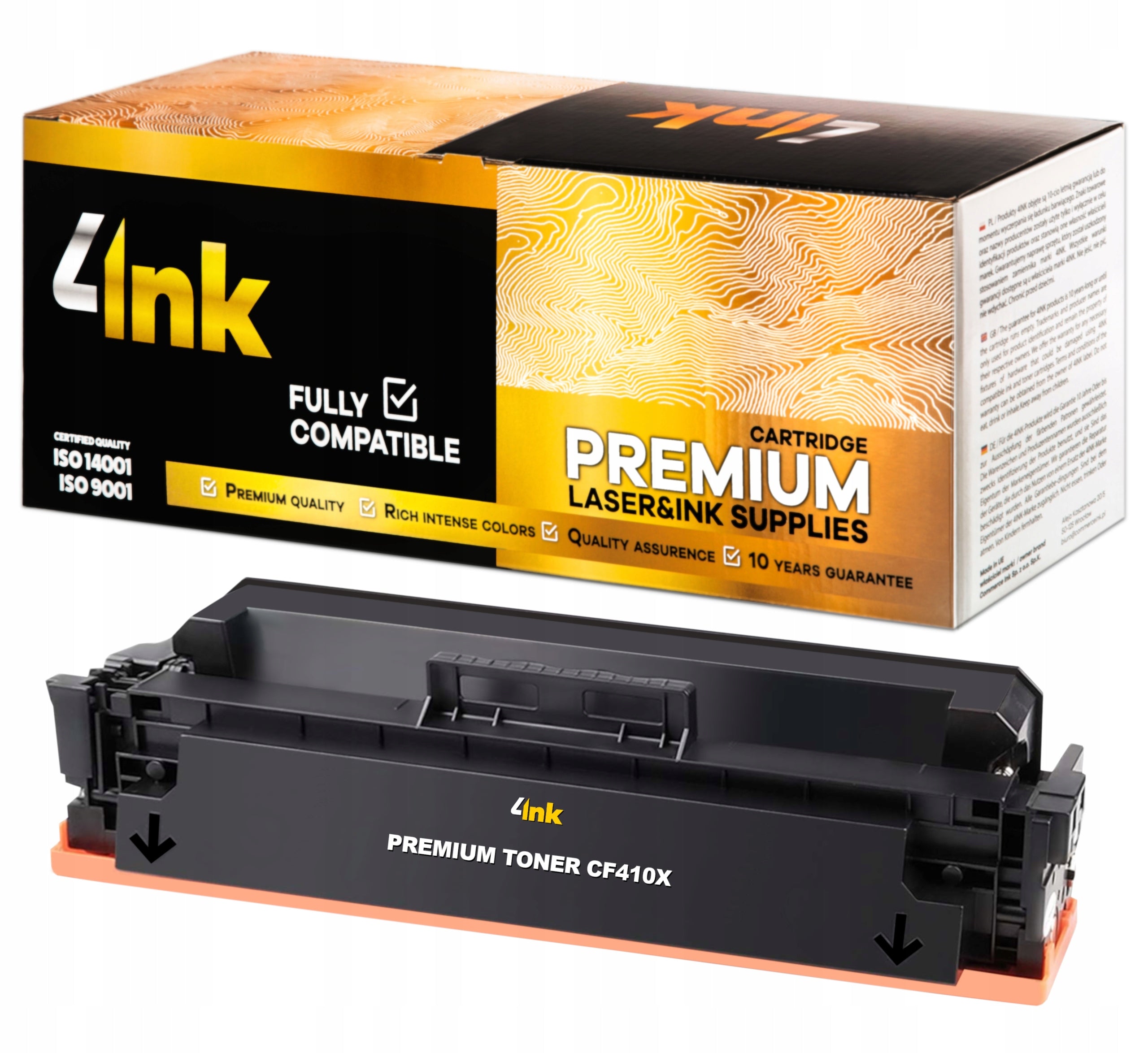 TONER 410X FOR HP COLOR LASERJET M452dn M452dw M477fdn M477fdw PRINTER Manufacturer code 410X / CF410X do Drukarki HP Laser Jet