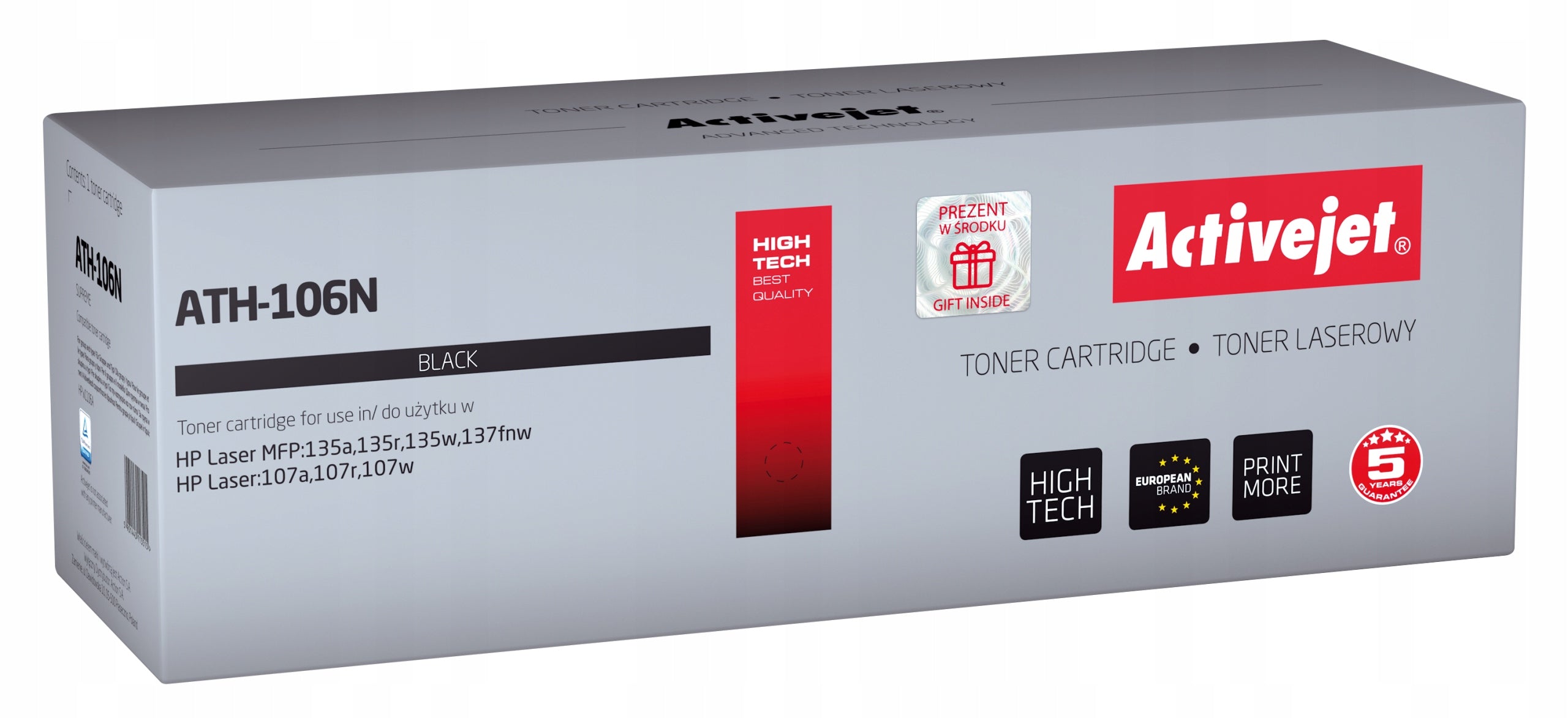 TONER ACTIVEJET HP ATH-106N W1106A 135a 135w 107a