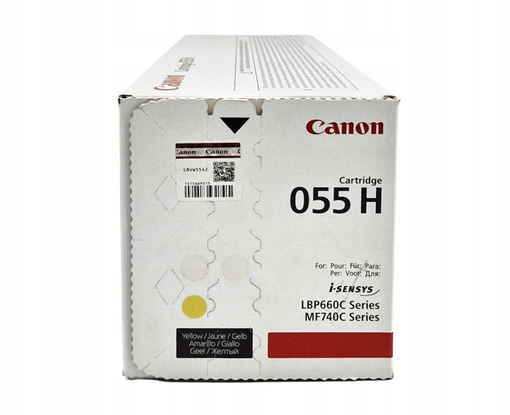TONER CANON 055H 3017C002 YELLOW i-SENSYS MF746Cx LBP663Cdw Packaging status original