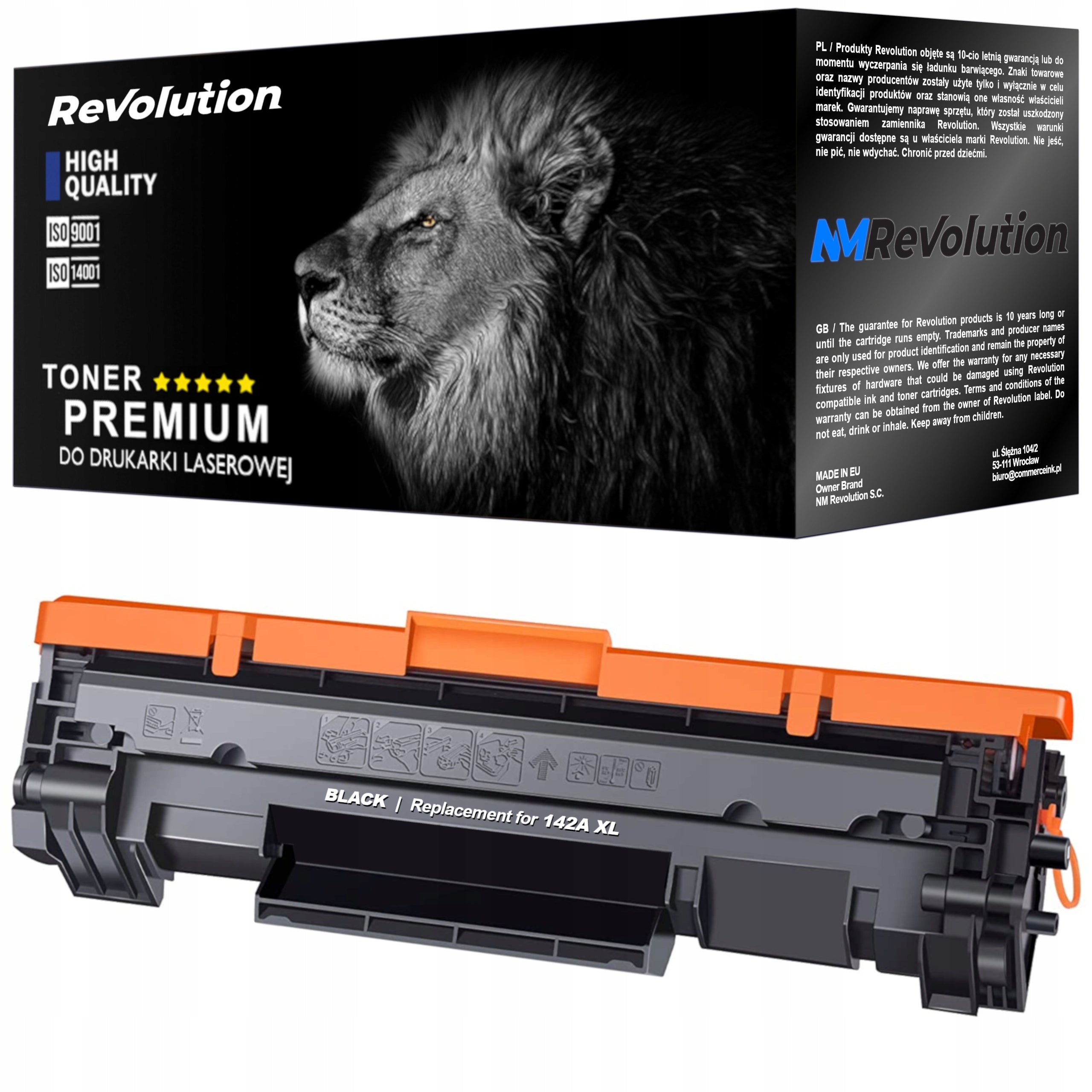TONER CARTRIDGE 142A XL FOR HP LASERJET M110w MFP M140w PRINTER WITH CHIP