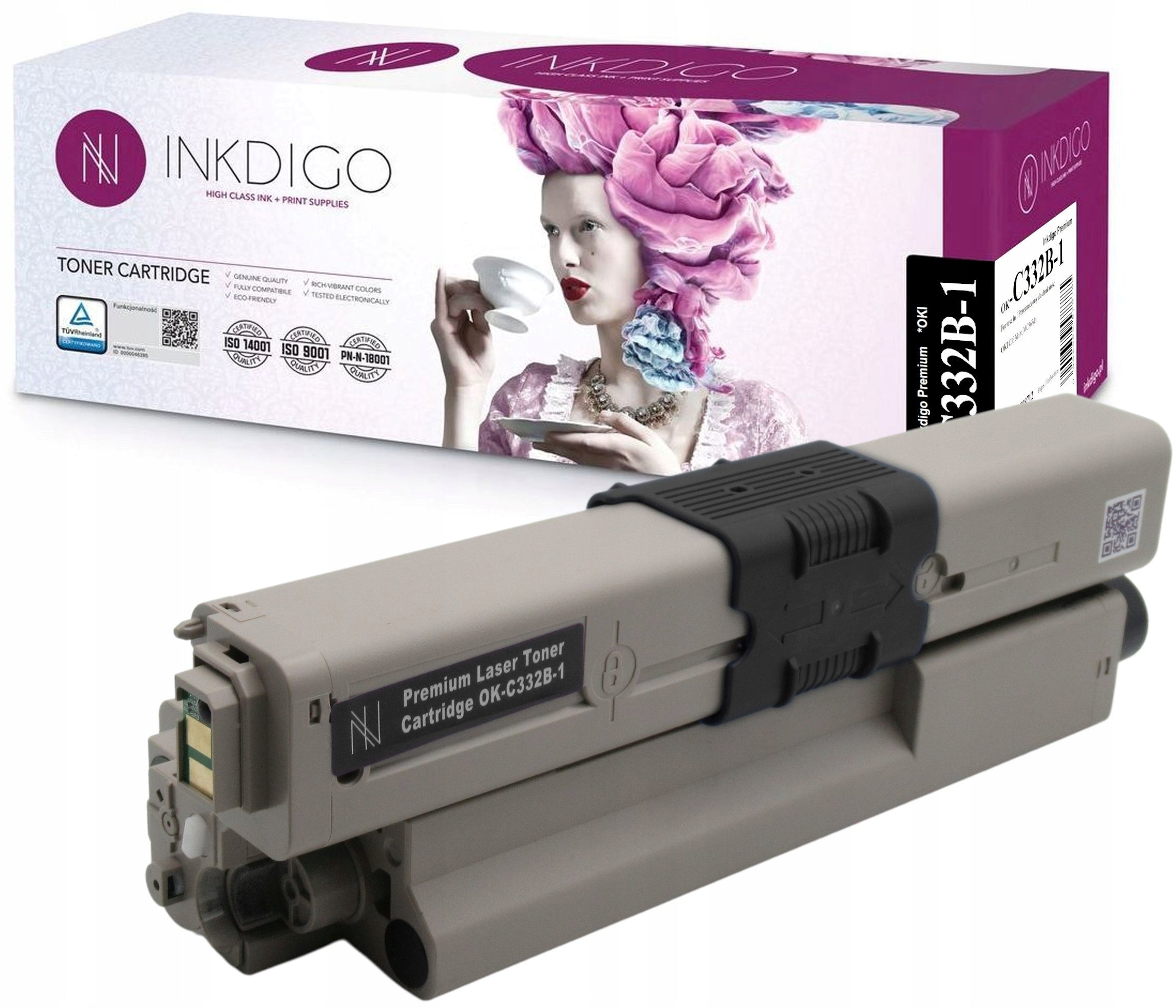 TONER CARTRIDGE for OKI C332 MC363 MC363DN black REPLACEMENT