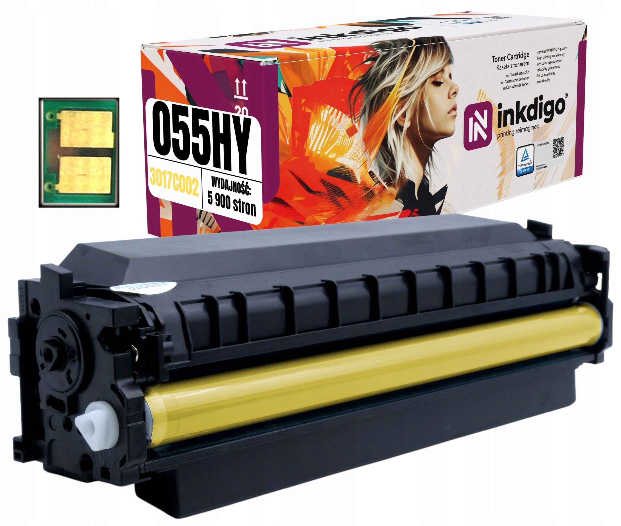 TONER CARTRIDGE with CHIP for PRINTER CANON LBP660 LBP663Cdw LBP664Cx MF742Cdw MF744Cdw