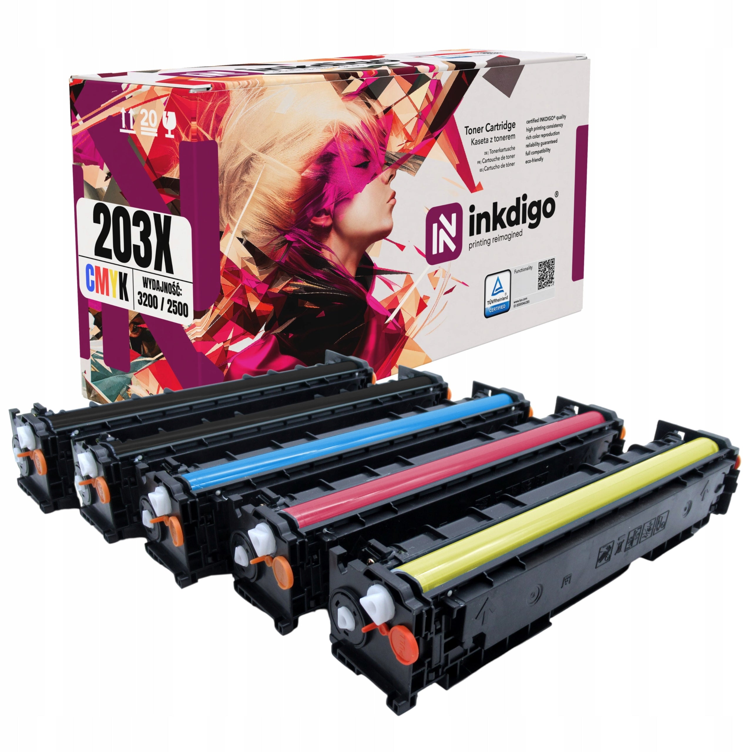 TONER CARTRIDGES FOR HP LASERJET PRO M254NW - HIGH EFFICIENCY