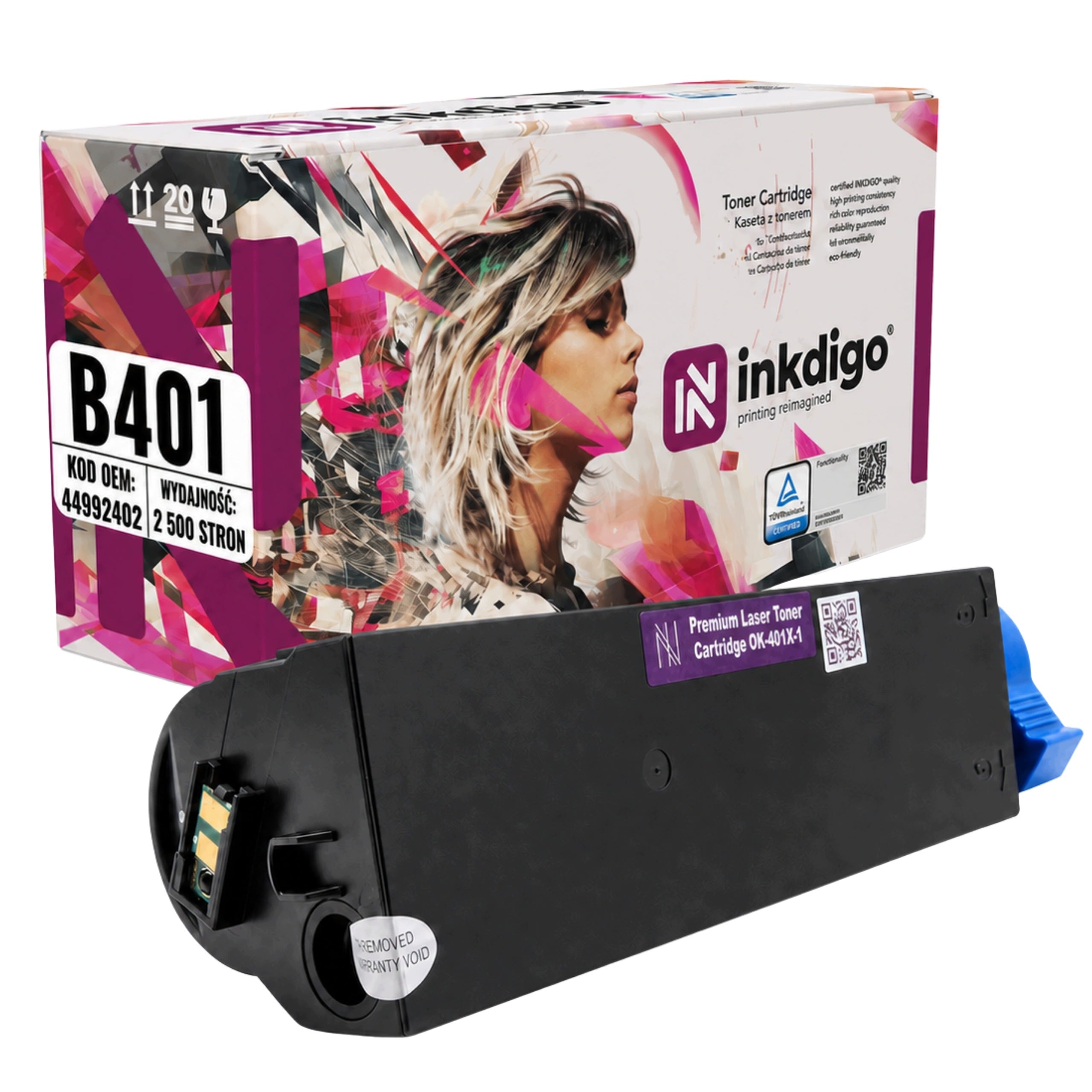 TONER FOR OKI B401D B401DN MB441 MB451 44992402