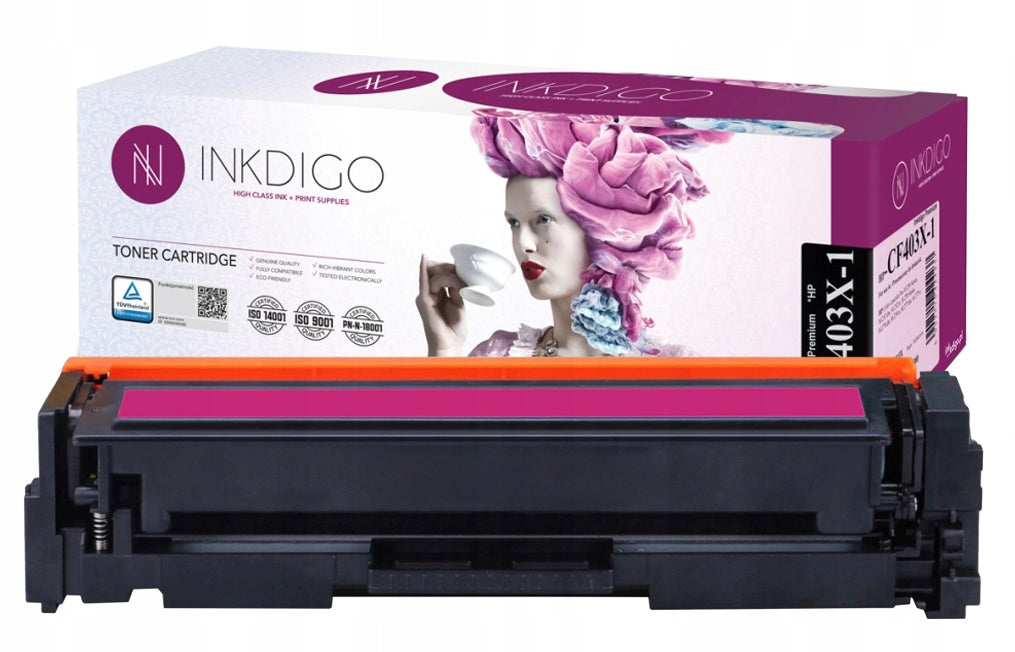 TONER INKDIGO FOR HP 201X CF403X CRG045HM M252dw M274dn M277n M277dw MAGENTA