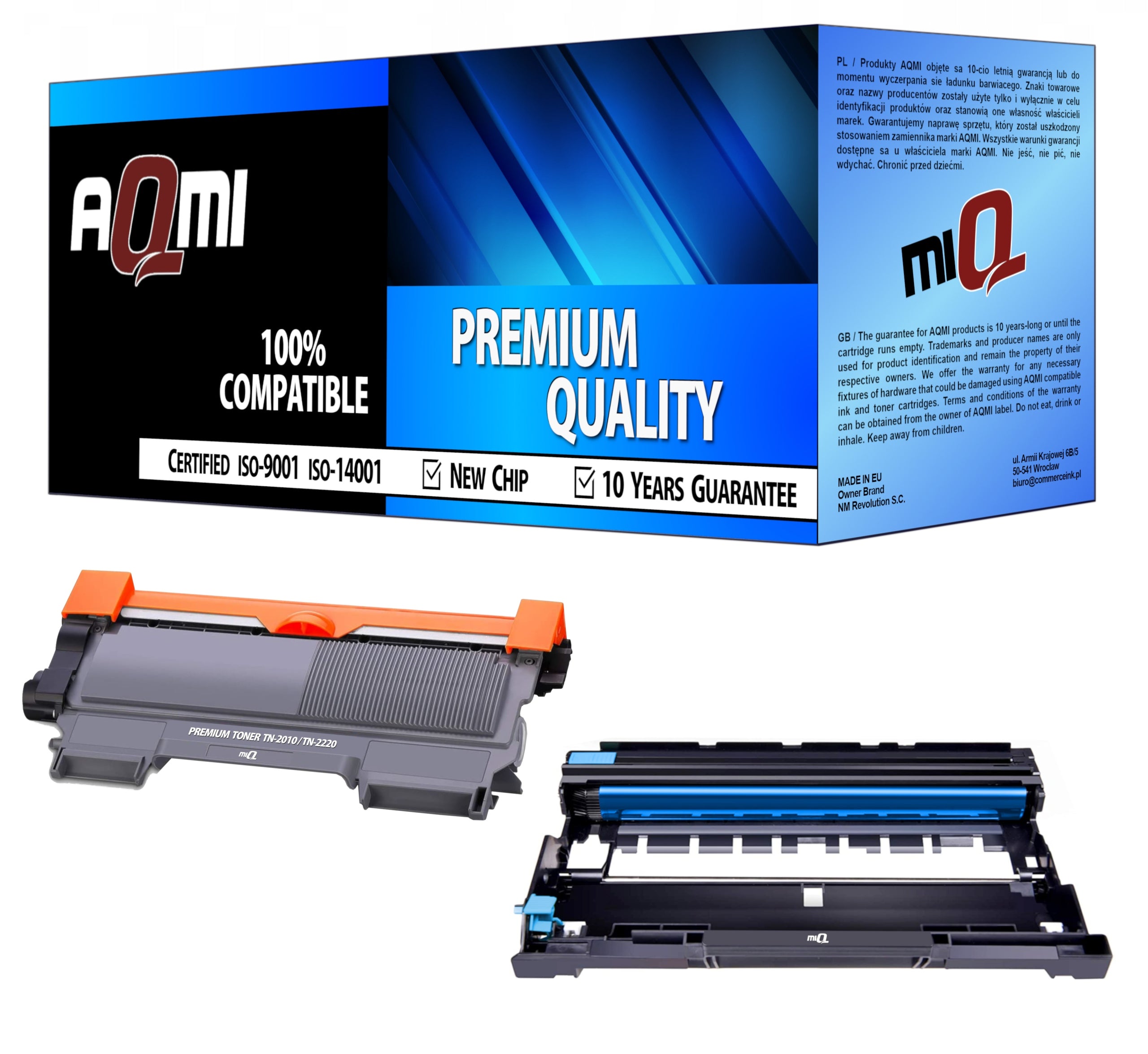TONER SET XXL + DRUM FOR PRINTER BROTHER HL-2130 DCP-7055 DCP-7055W