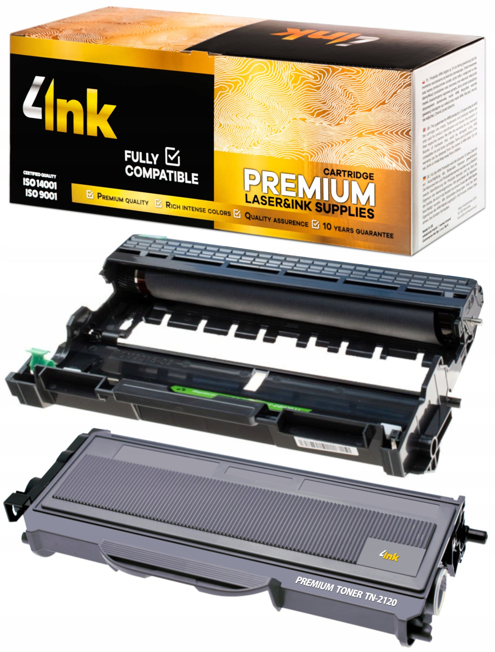TONER TN-2120 + DRUM DR-2100 FOR BROTHER PRINTER HL-2140 DCP-7030 DCP-7040