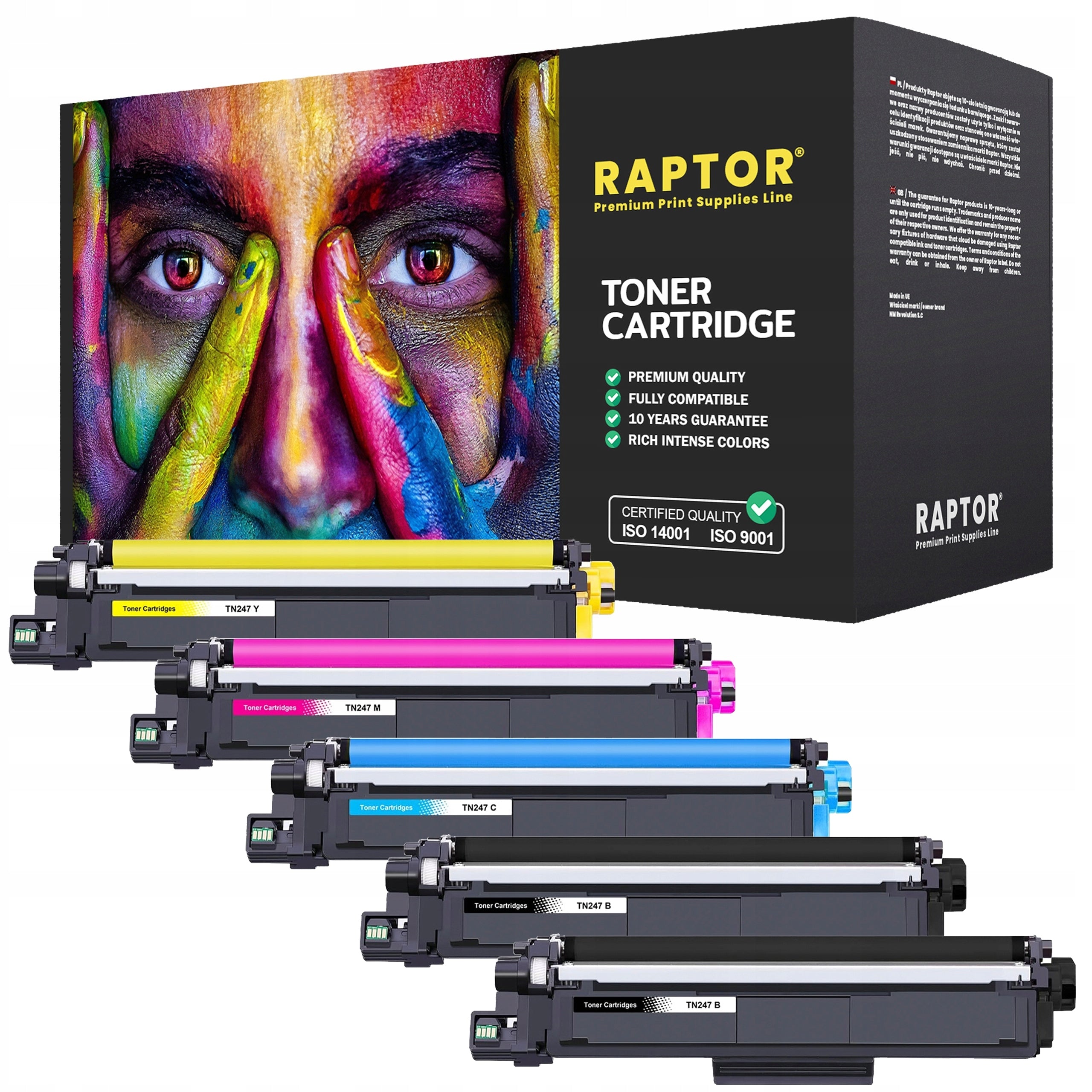 TONER TN-247 FOR BROTHER DCP-L3550CDW HL-L3270CDW MFC-L3730CDN L3770CDW CMYK