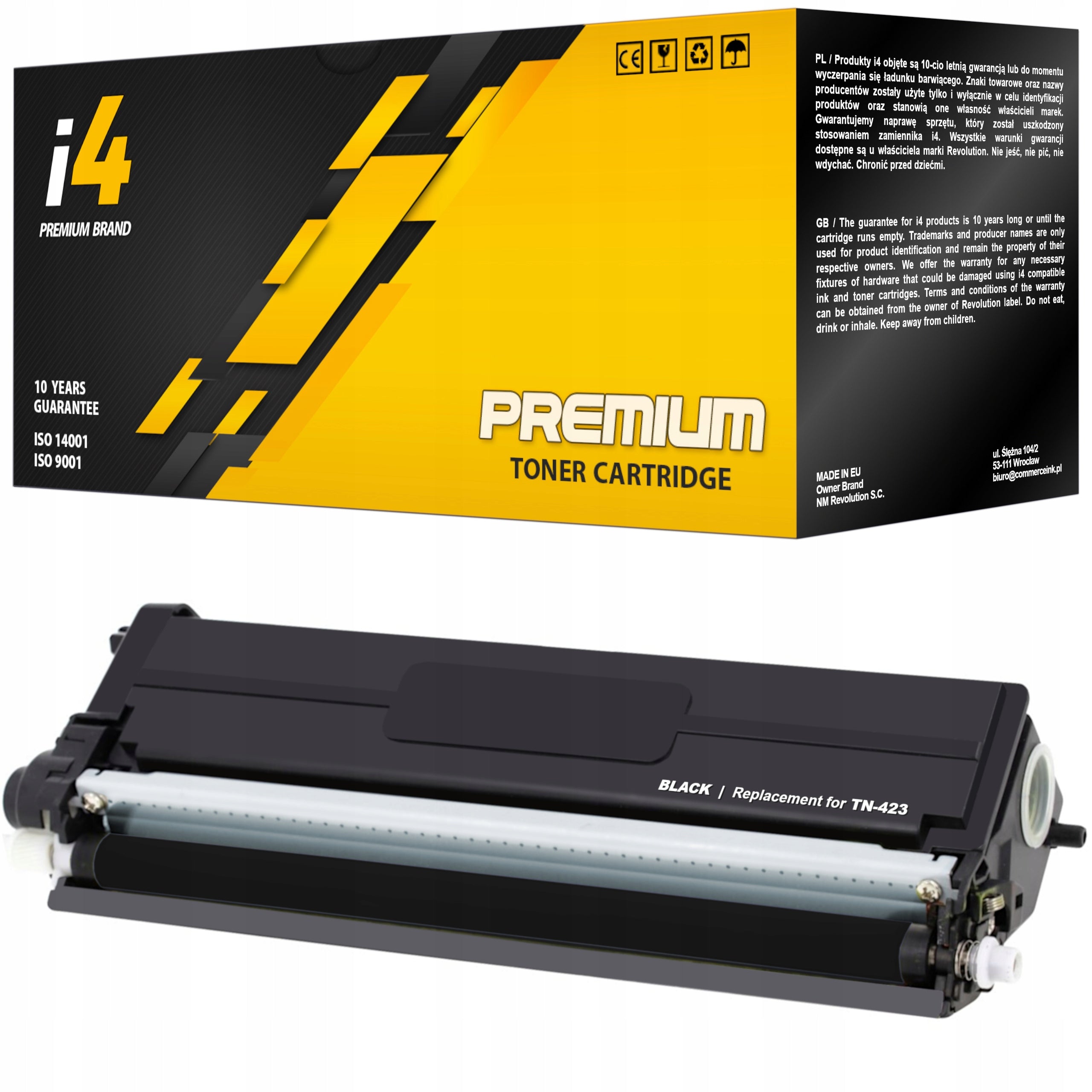 TONER TN-423 XL FOR BROTHER DCP-L8410CDW MFC-L8690CDW HL-L8260CDW PRINTER