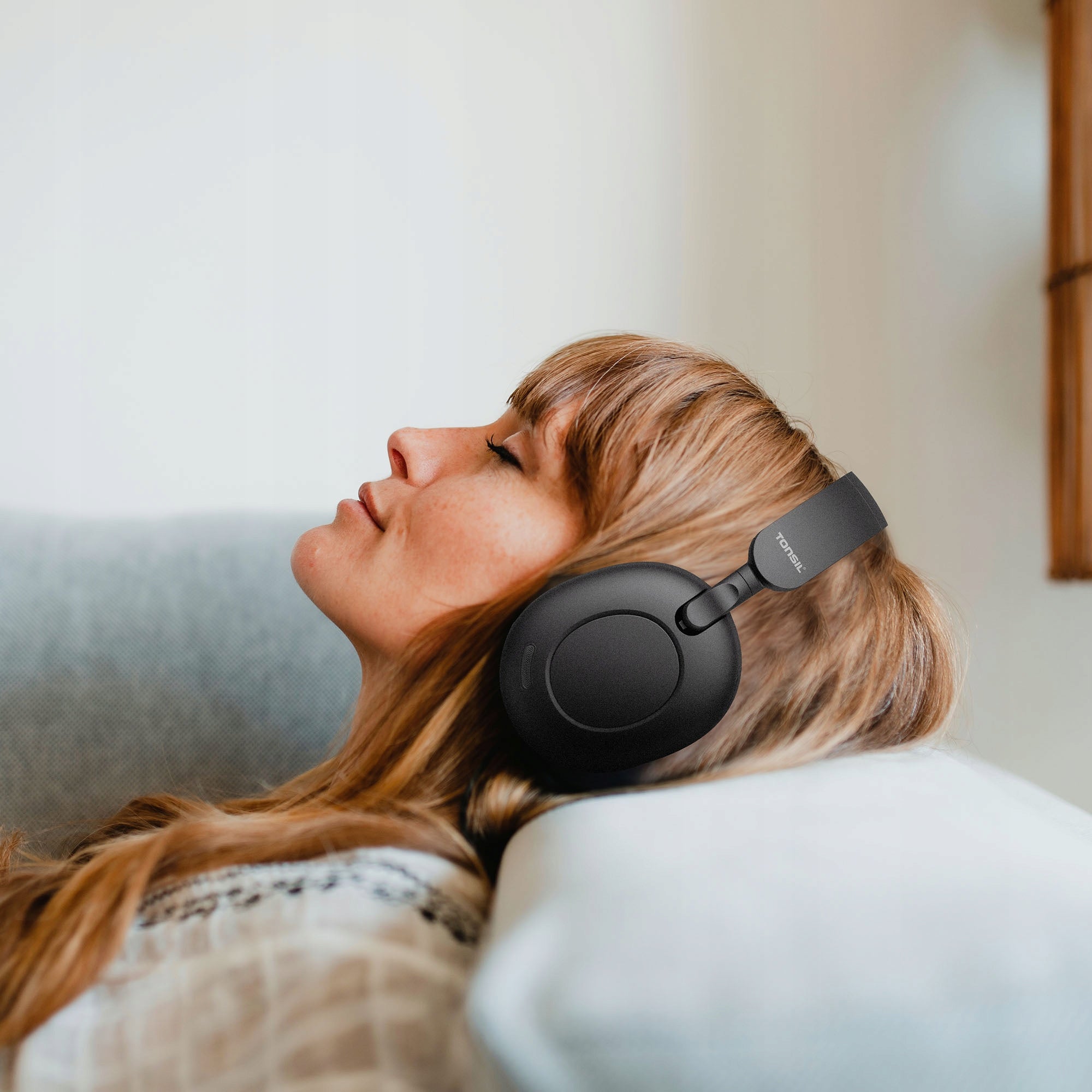 TONSIL R50BT Wireless Headphones Hybrid ANC On-Ear Bluetooth Black Packaging status original