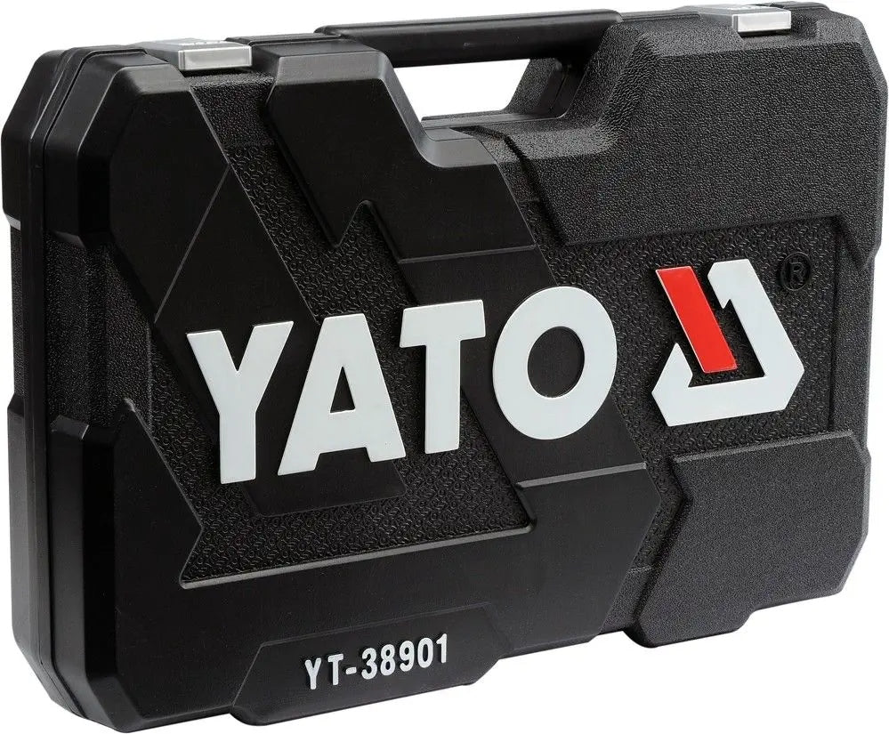 TOOL AND ACCESSORY KIT 122 PARTS 1/2 AND 1/4 INCH YATO SUITCASE Manufacturer code YT-38901
