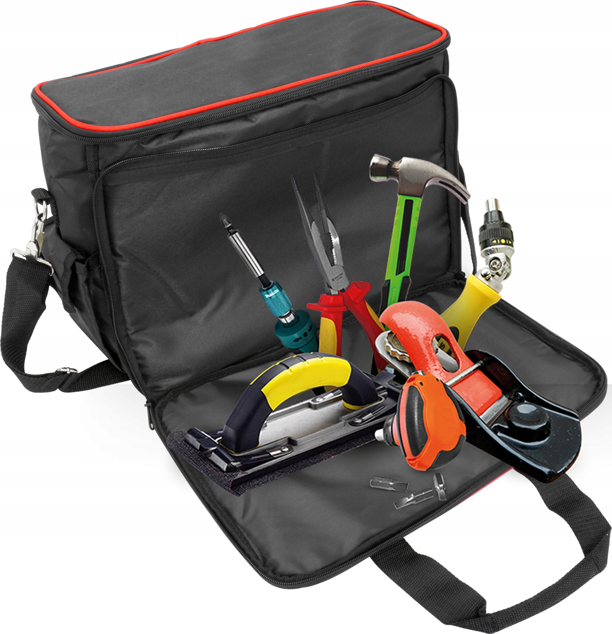 TOOL BAG ASSEMBLY WORKSHOP SHOULDER TOOL ORGANIZER Kind closed bag