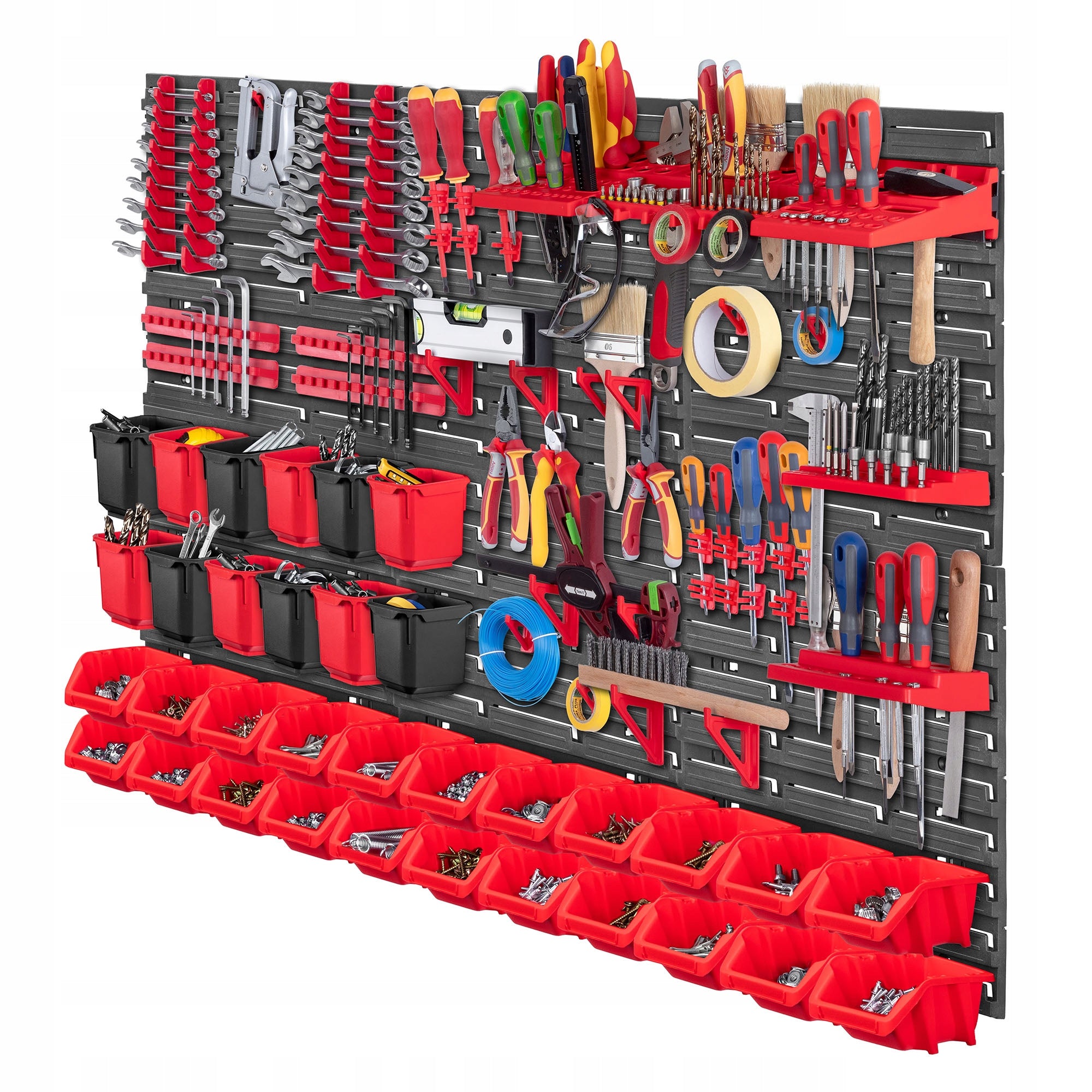 TOOL BOARD WALL 117x78cm 77EL WORKSHOP GARAGE LITTER BOXES CONTAINERS