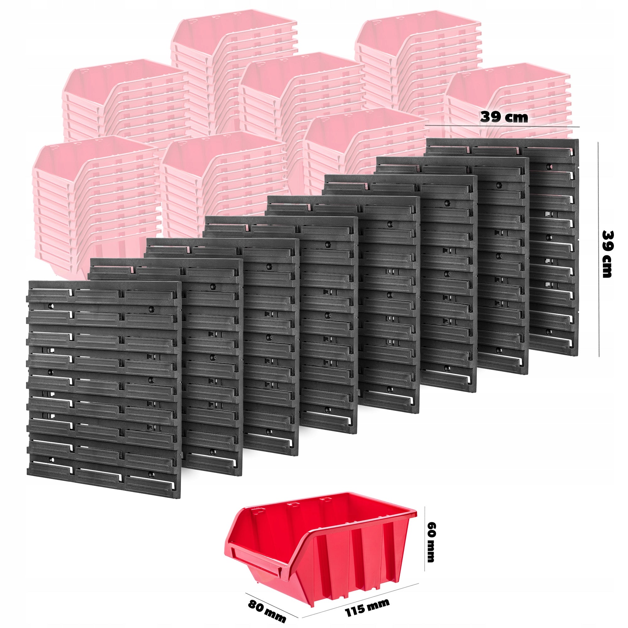 TOOL BOARD WORKSHOP WALL 156x78cm 101EL HANDLES LITTER BOX GARAGE Kind pegboard