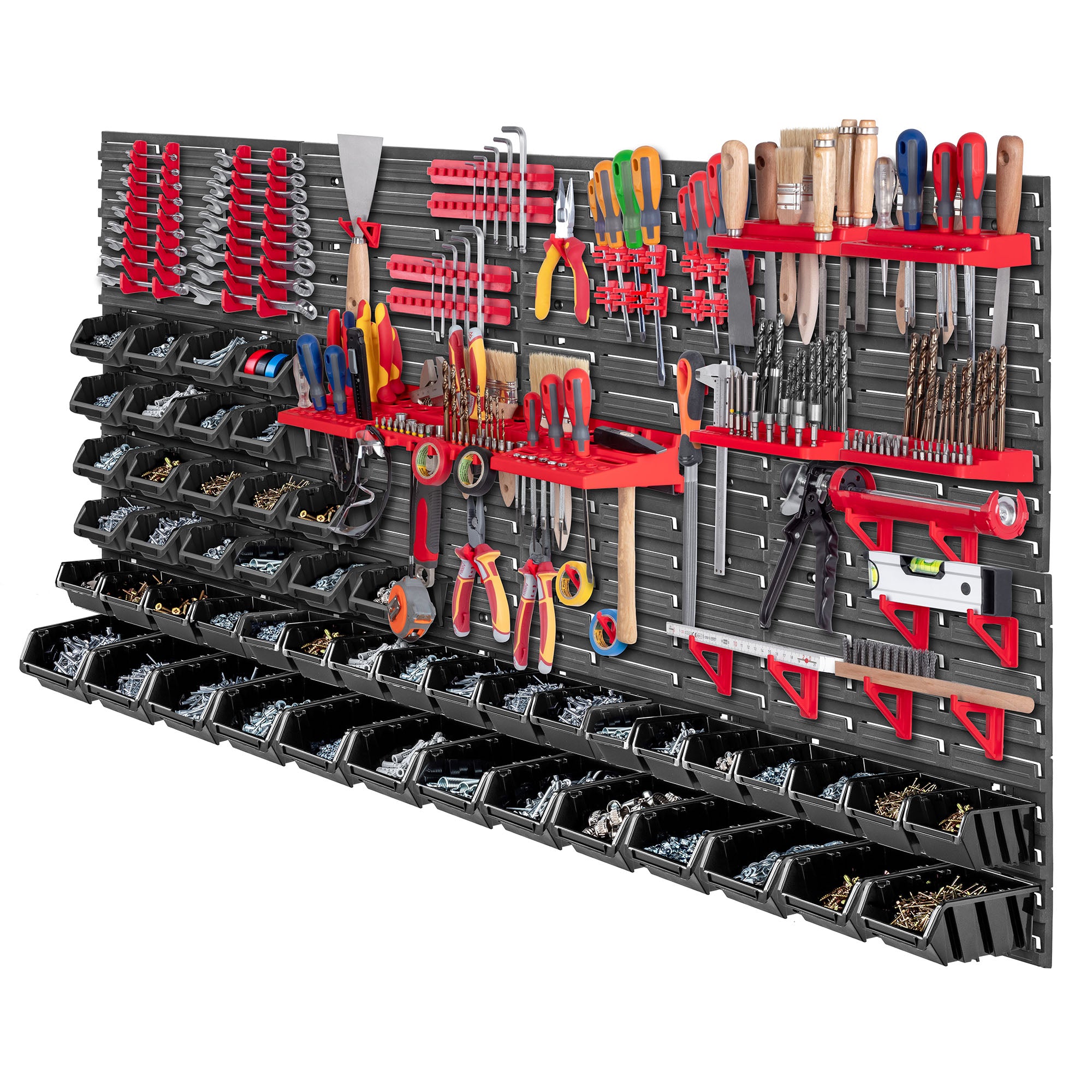 TOOL BOARD WORKSHOP WALL 156x78cm 95EL HANDLES LITTER BOXES GARAGE