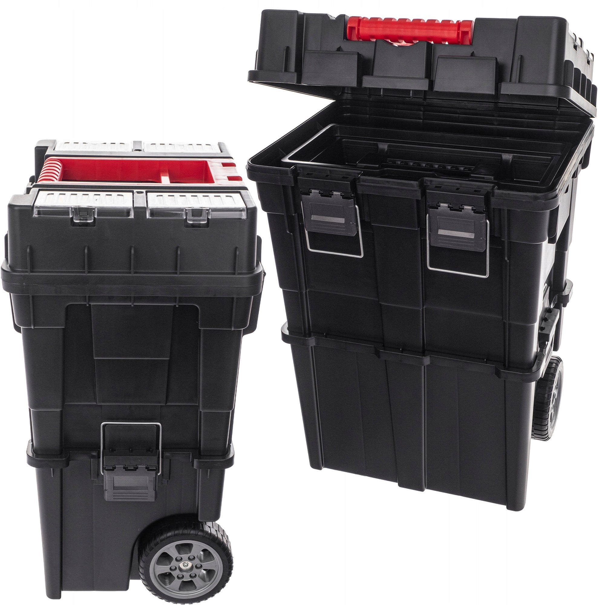 TOOL BOX ON WHEELS SUITCASE WORKSHOP BOX LARGE MODULAR Length 35 cm