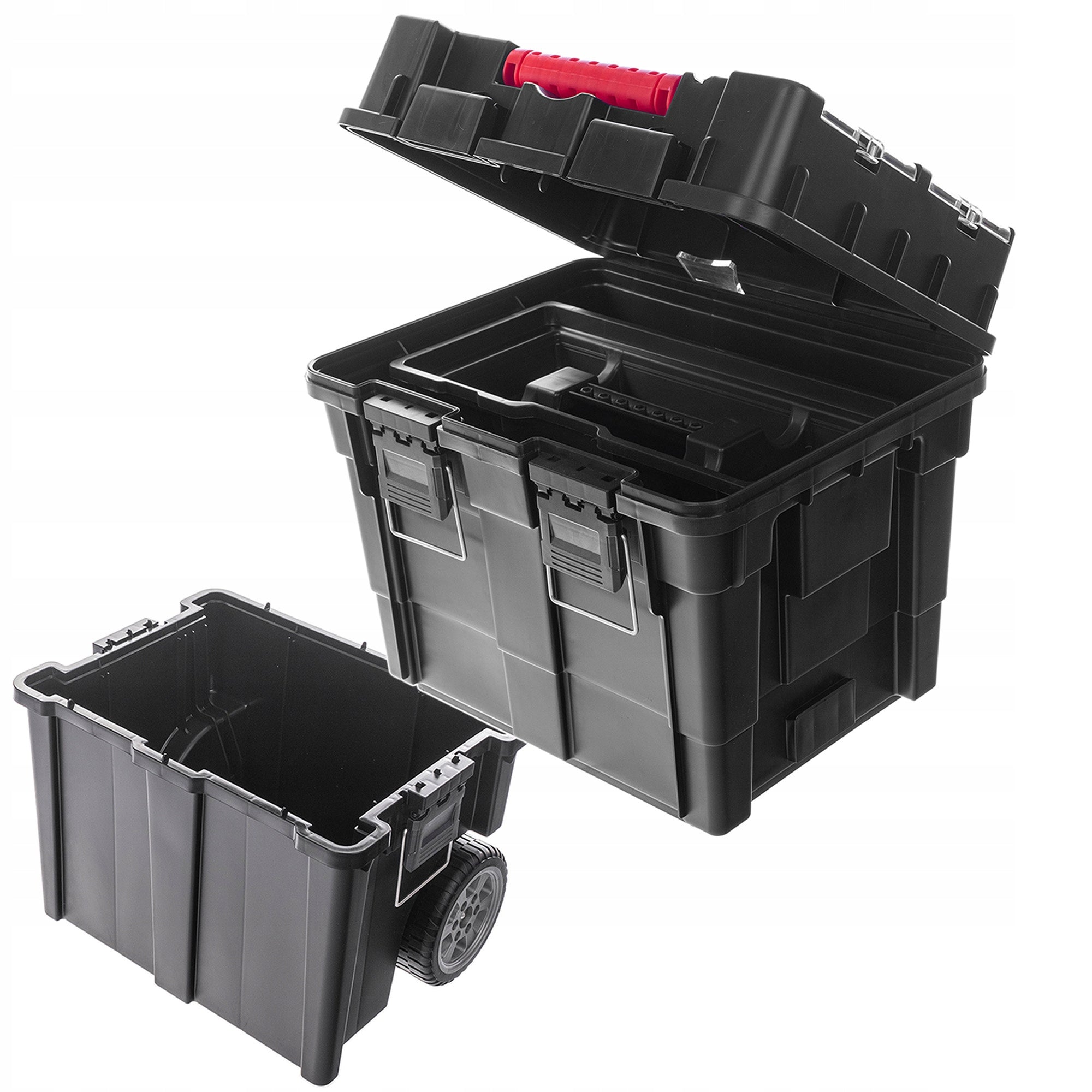 TOOL BOX ON WHEELS SUITCASE WORKSHOP BOX LARGE MODULAR Product width 44 cm