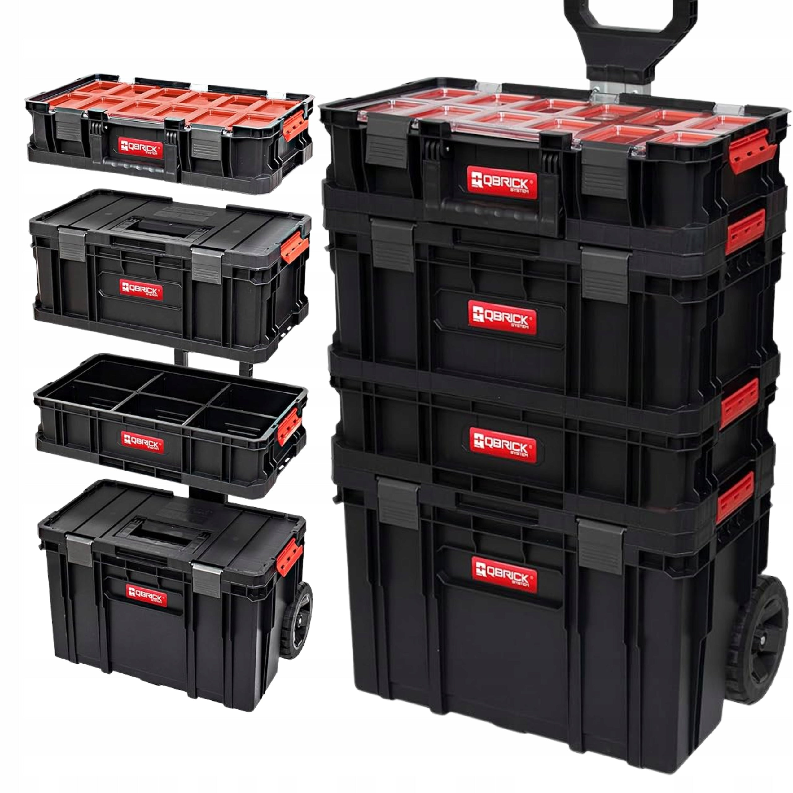 TOOL BOX WORKSHOP CONTAINERS TWO CART 6IN1 QBRICK Z252597PG002