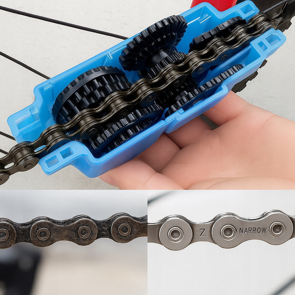 TOOL BRUSH FOR CLEANING AND LUBRICATING THE BICYCLE CHAIN OF THE BIKE Brand Aptel