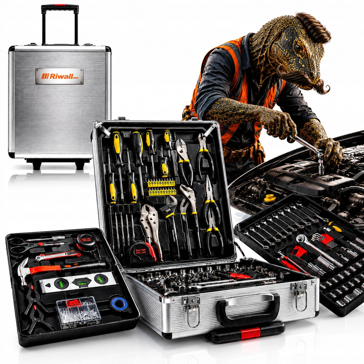 TOOL CASE WRENCH TOOL SET 750 ELEMENTS SUPER SET
