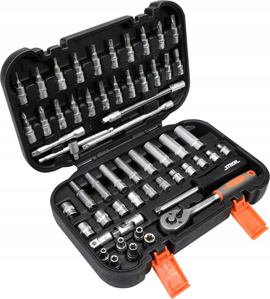 TOOL KIT WRENCHES SOCKET WRENCHES 1/4 56el Brand Sthor