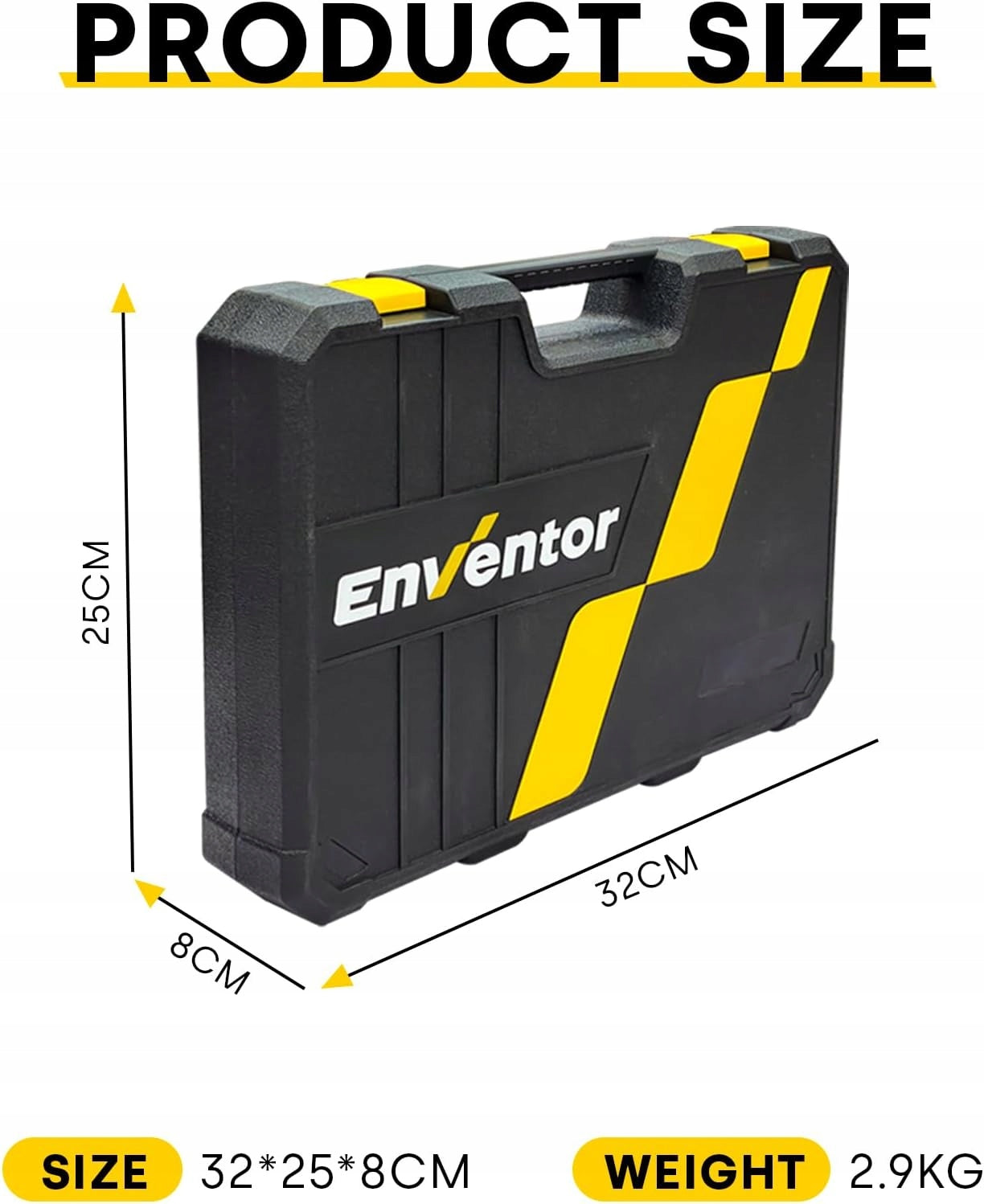 TOOL SET 108 elements tool box keys bits Enventor Manufacturer code zestaw narzędzi Enventor