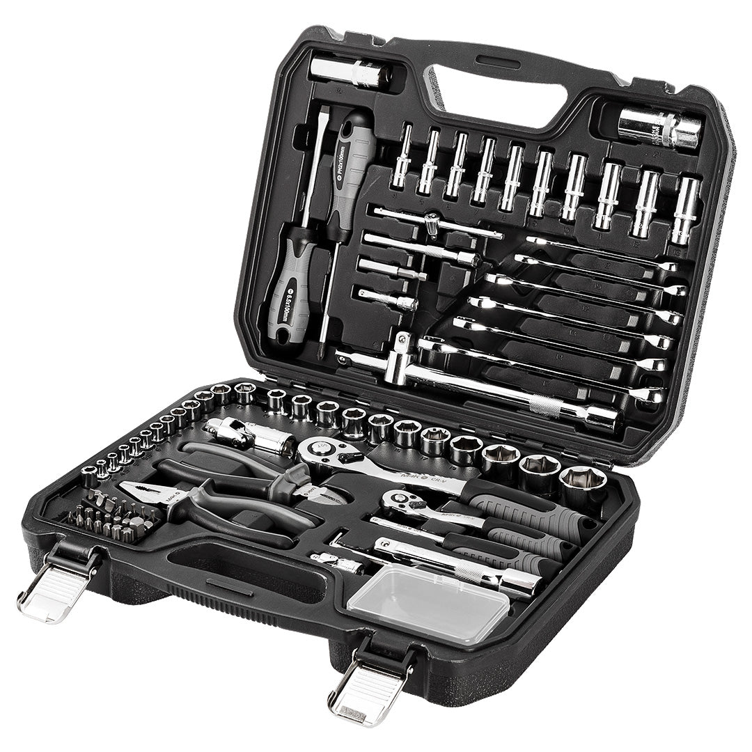 TOOL SET M4K GARAGE 90 SOCKET KEYS NEO TOOLS IN CASE 10-100