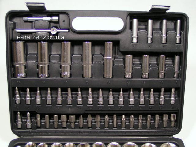 TOOL SET SOCKET WRENCHES 160 PCS + YATO Number of items in the set 161
