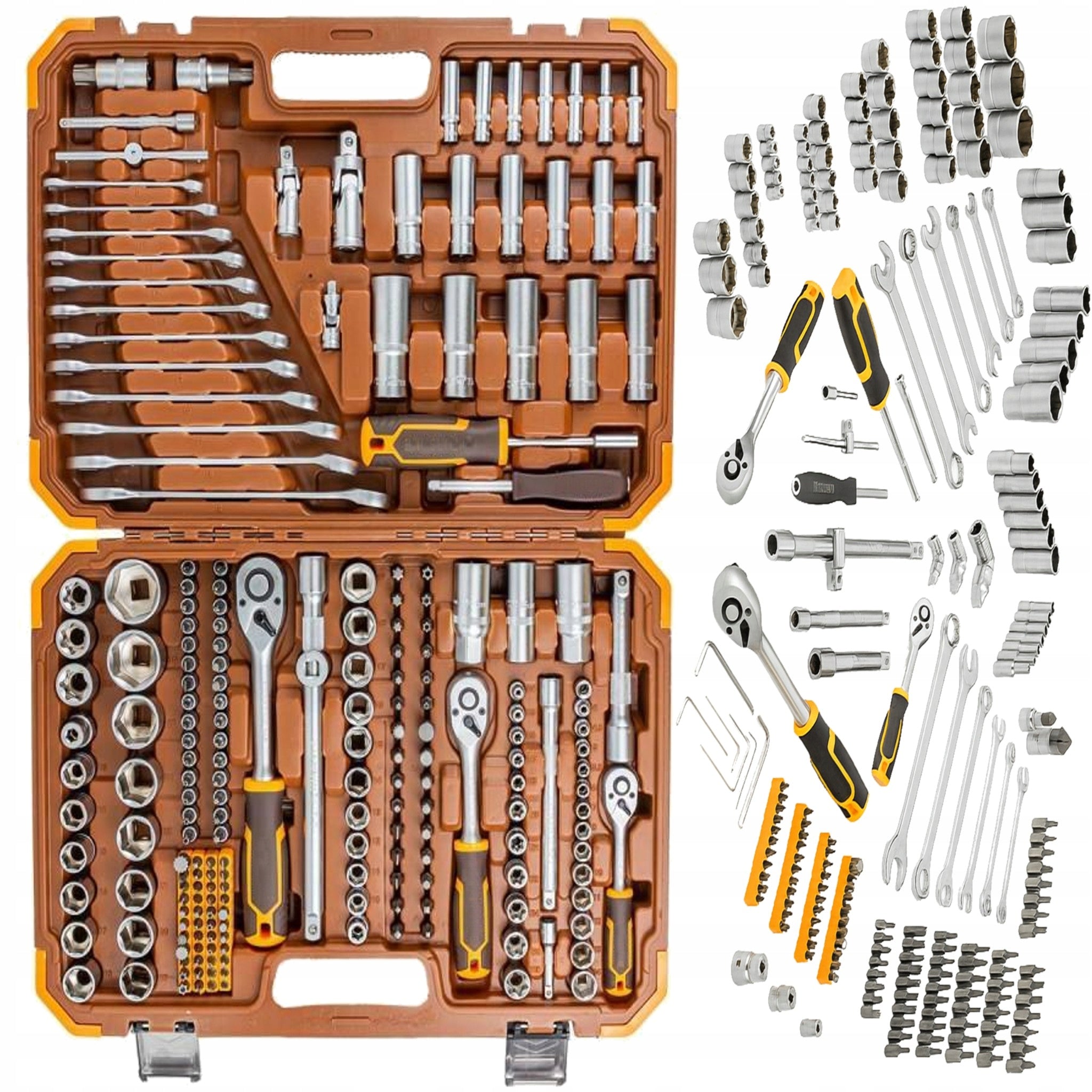 TOOL SET SOCKET WRENCHES RATCHETS SOCKET BITS 216EL
