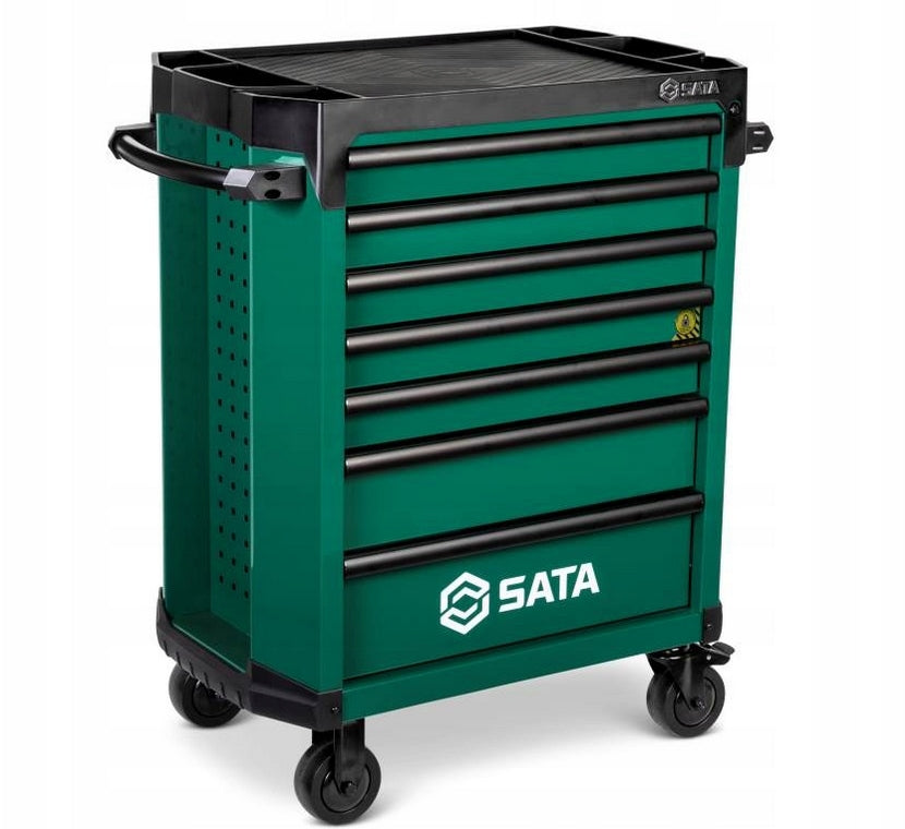 TOOL TROLLEY 7 DRAWERS ST95113G (009928) WITH 299 EL. VERSION PRO/GREEN Accessories included yes