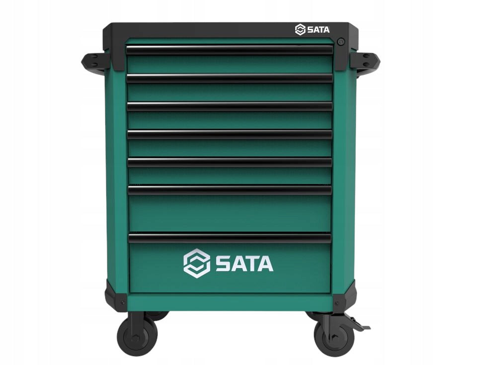 TOOL TROLLEY 7 DRAWERS ST95113G (009928) WITH 299 EL. VERSION PRO/GREEN Brand SATA