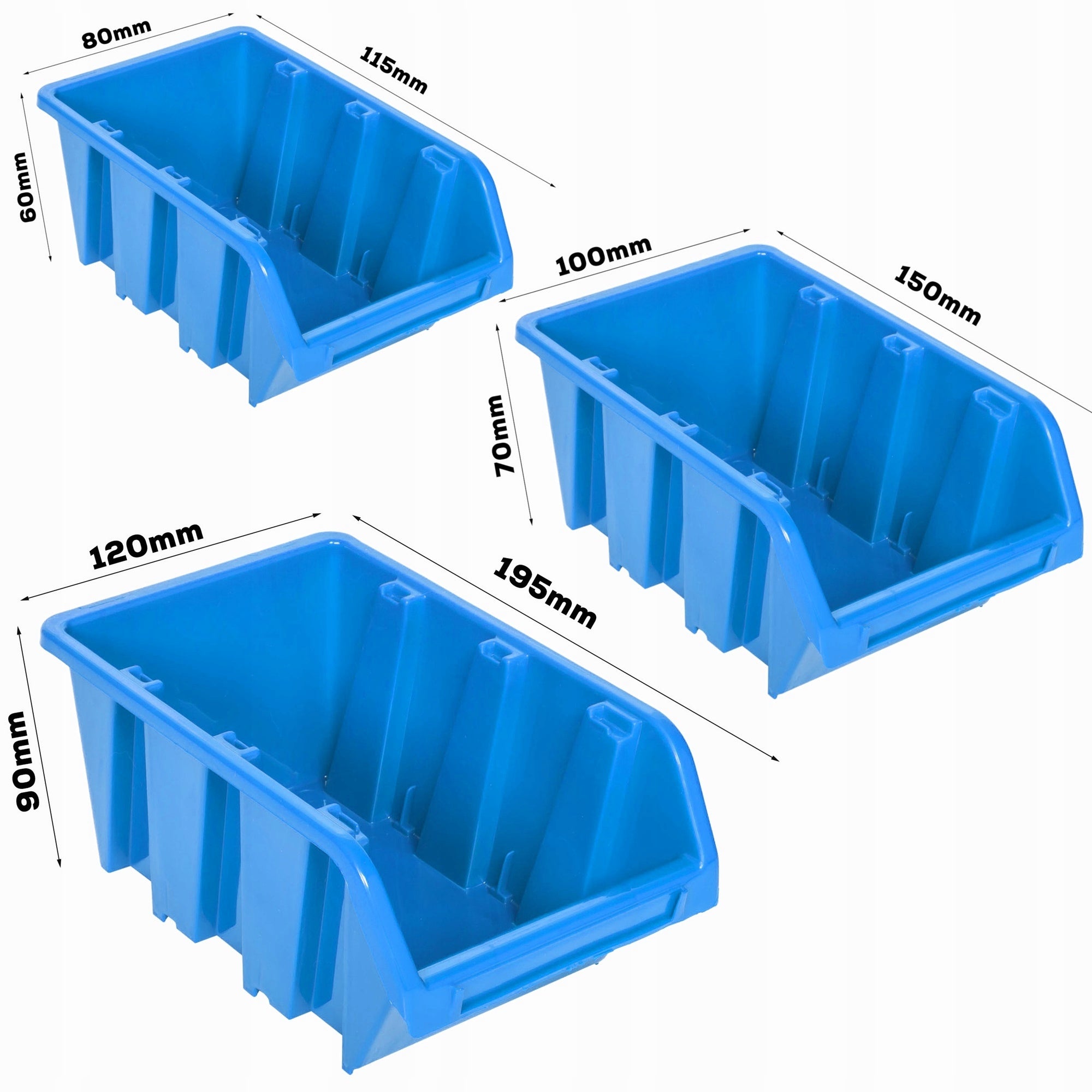 TOOL WALL BOARD FOR GARAGE 91 CUVETTES Product height 78 cm