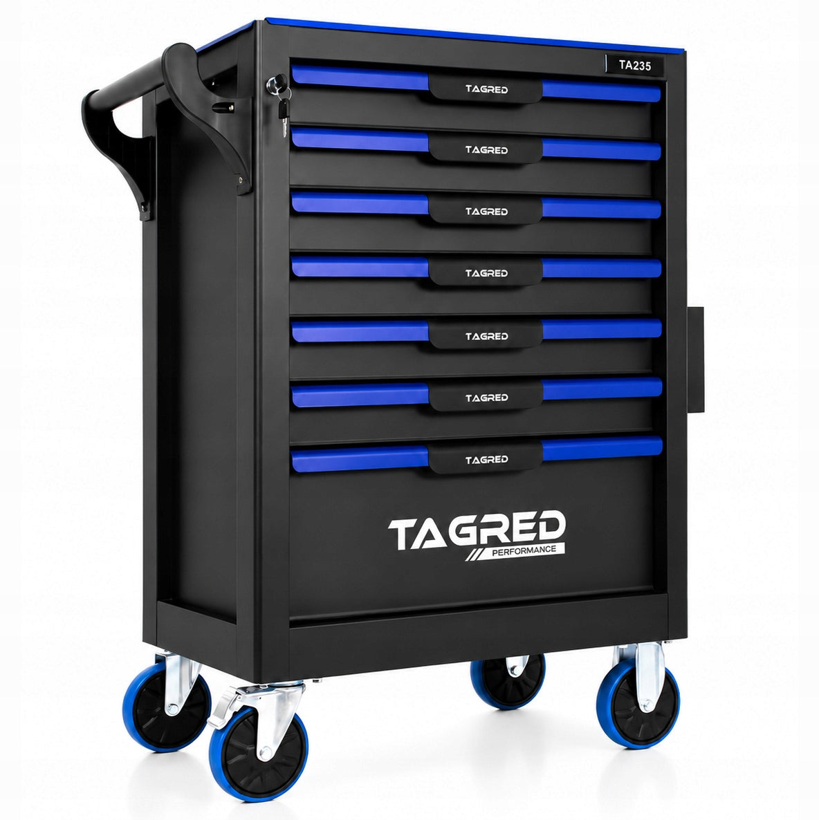 TOOL WORKSHOP CABINET 7 DRAWERS SERVICE TROLLEY FOR WORKSHOP Product height 96.5 cm