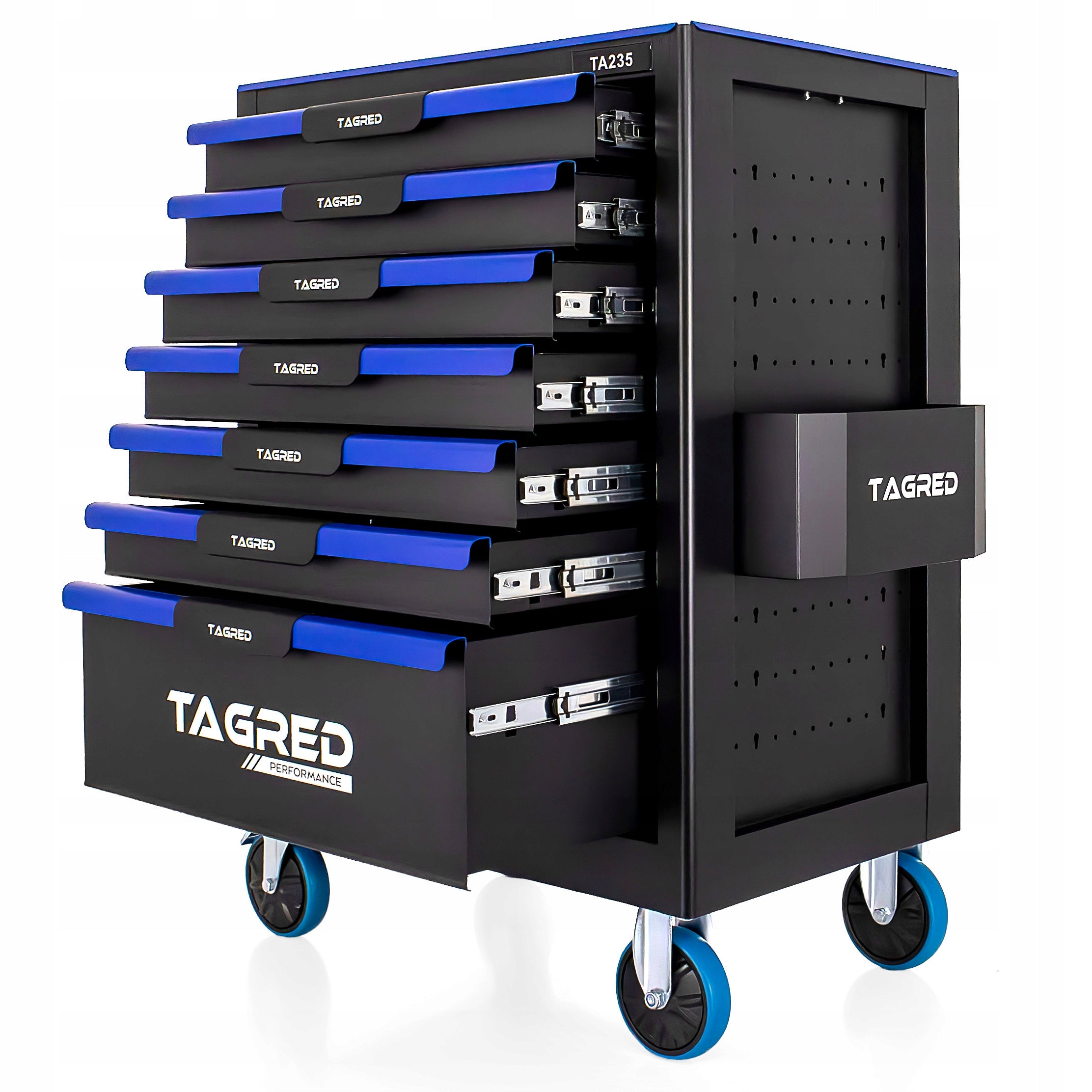 TOOL WORKSHOP CABINET 7 DRAWERS SERVICE TROLLEY FOR WORKSHOP Product width 77 cm