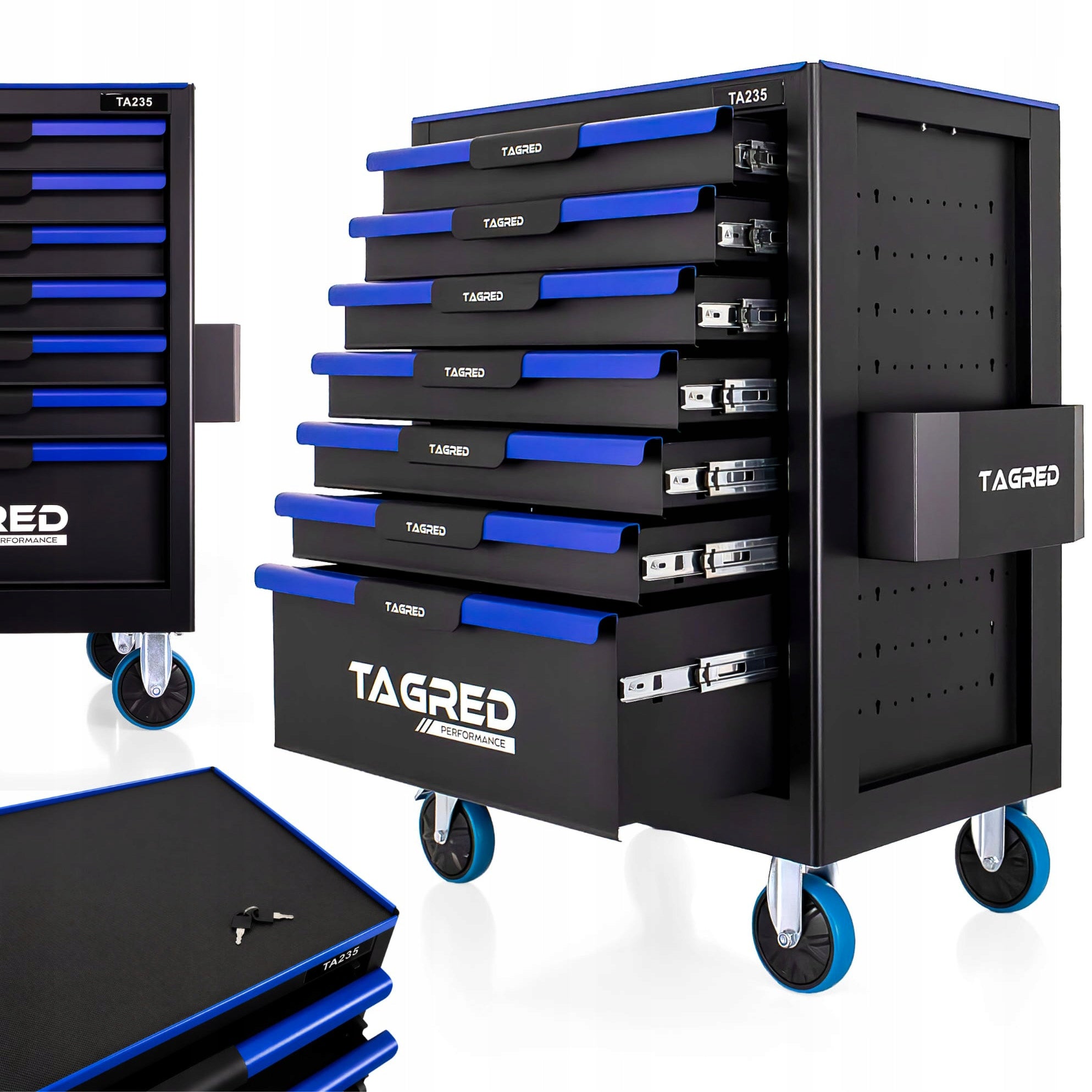 TOOL WORKSHOP CABINET 7 DRAWERS SERVICE TROLLEY FOR WORKSHOP