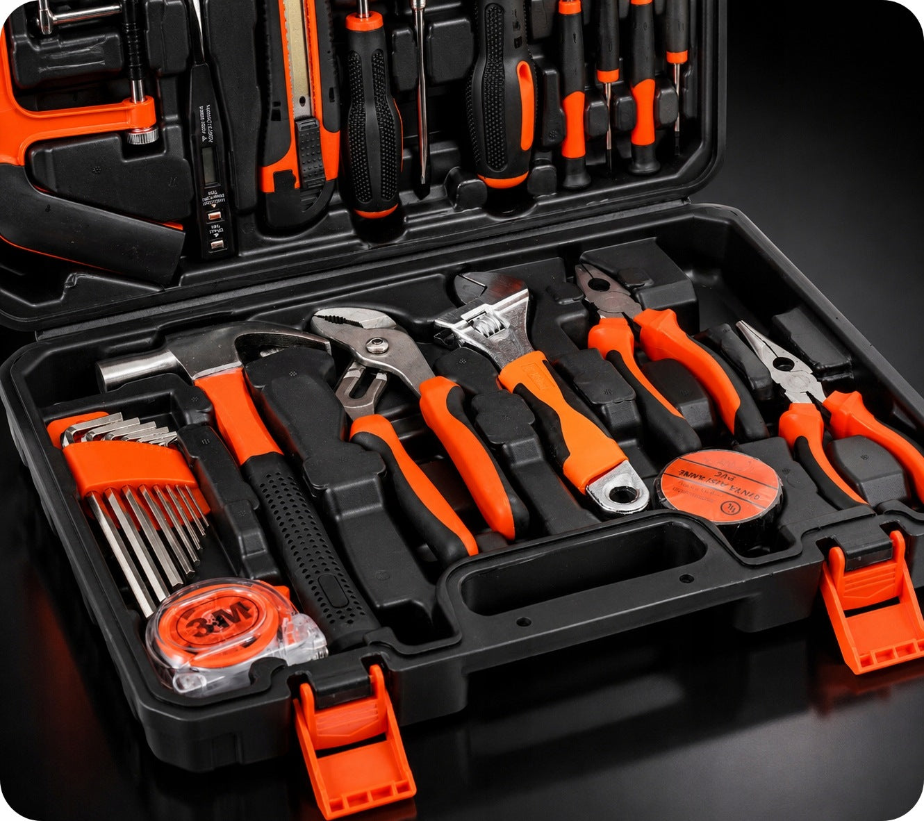 TOOL WRENCH SET SOCKET WRENCHES IN CASE 100 EL TOOL CASE Manufacturer code N4804