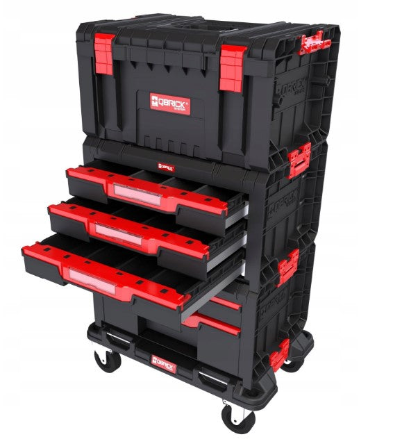 TOOLBOX SET QBRICK PRO DRAWER WORKSHOP SET 2 ON WHEELS Accessories included no