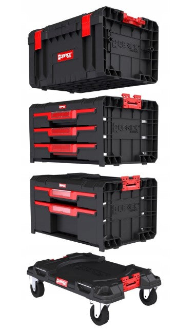 TOOLBOX SET QBRICK PRO DRAWER WORKSHOP SET 2 ON WHEELS Length 45 cm