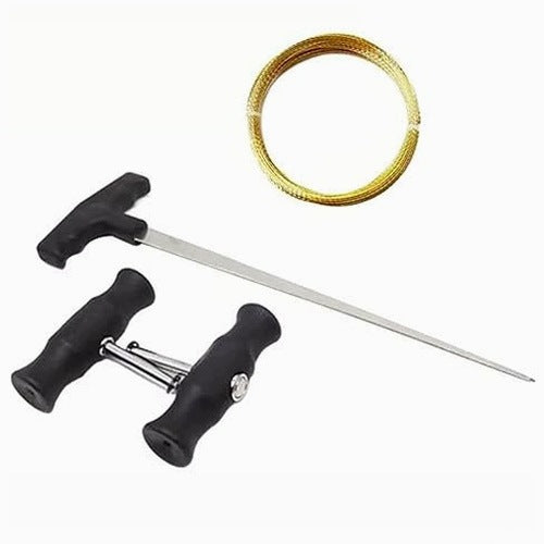 TOOLS FOR DISMANTLING CAR GLASS SET WIRE МЕТАЛL HANDLE 4 PCS